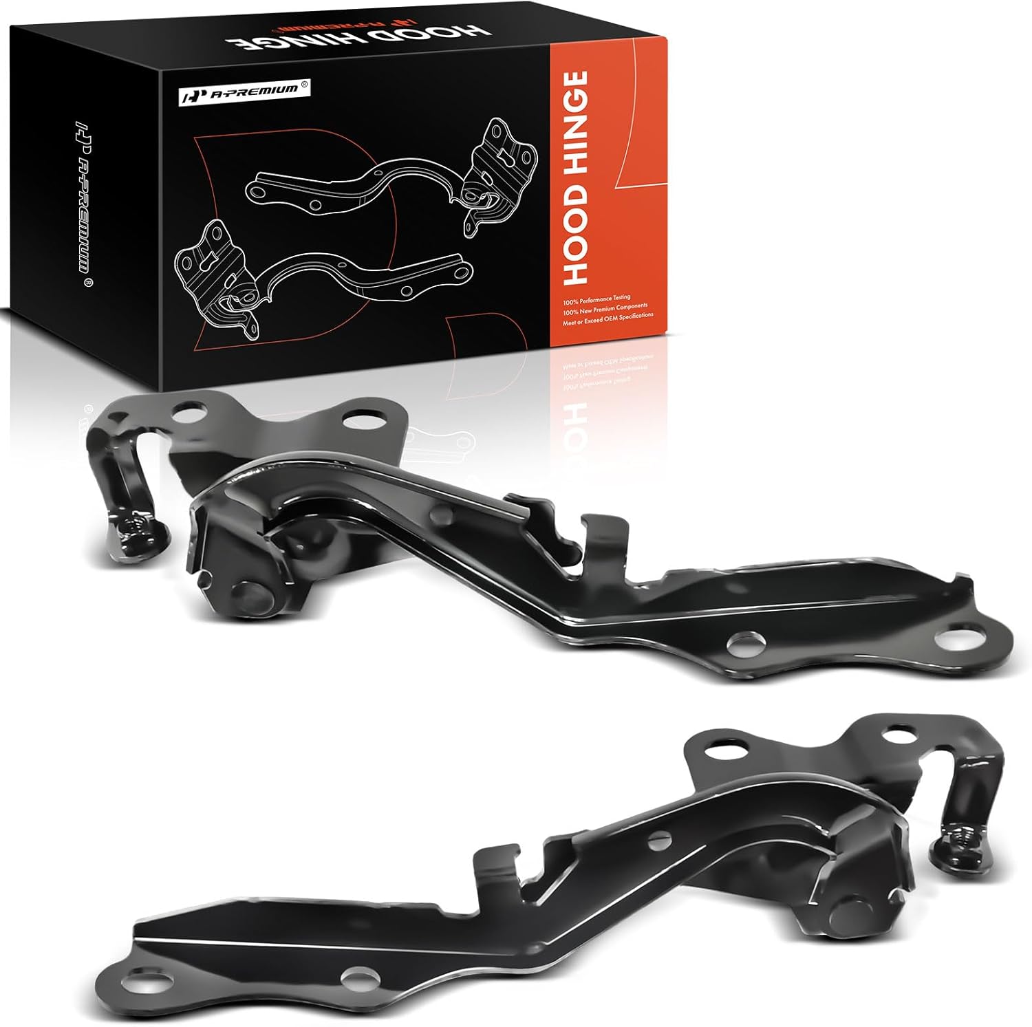 A-Premium Driver and Passenger Hood Hinges Compatible with Scion tC 2011-2016, Set of 2 Front Left and Right Side Hood Hinges, Replace# 5342021090, 5341021090