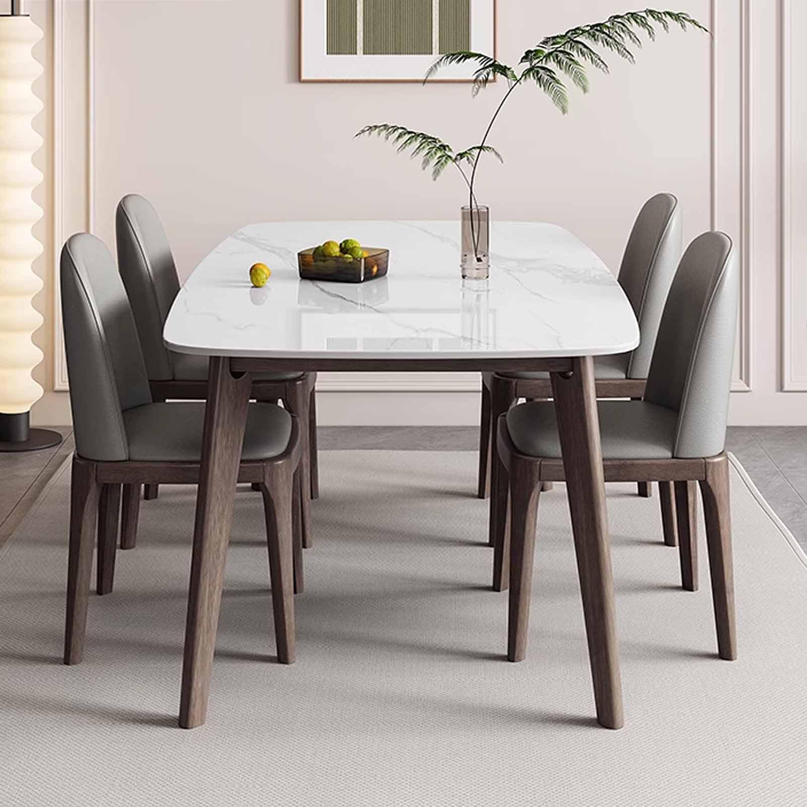Elegante tavolo da pranzo bianco 120 x 70 cm, cornice rettangolare in legno per 4-6 posti, perfetto per sala da pranzo, cucina e soggiorno (solo tavolo)