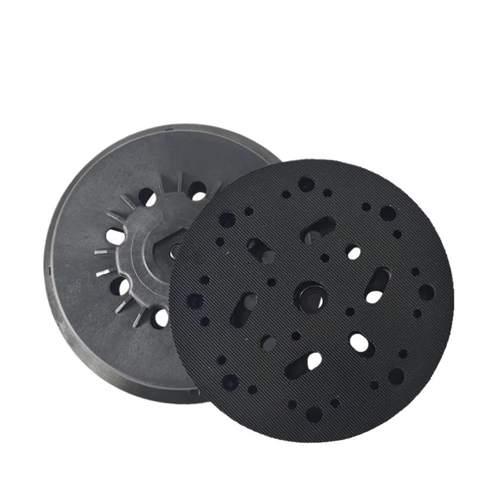 discos de lija para pulidora Almohadilla de gancho y bucle repuesto 6 pulgadas 17 orificios for lijadora eléctrica, placa respaldo disco lijado Compatible con lijadoras para Molienda y Pulido