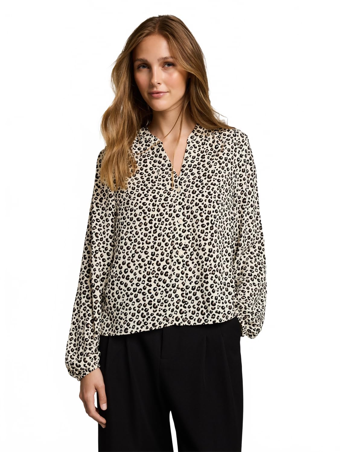 TOM TAILOR Denim Damen Bluse mit Muster