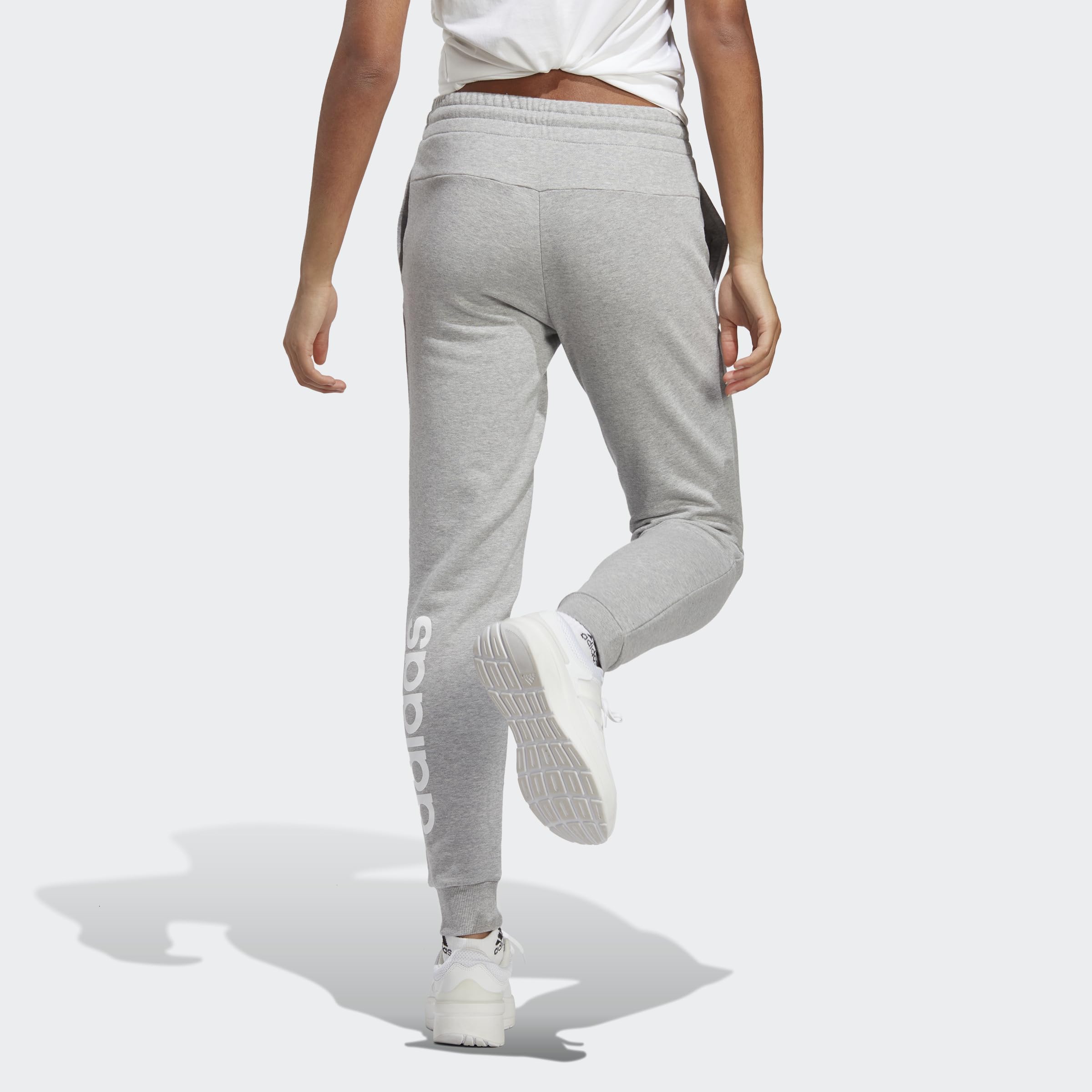 adidas Essentials Linear French Terry Cuffed Pants - Spodnie Kobiety