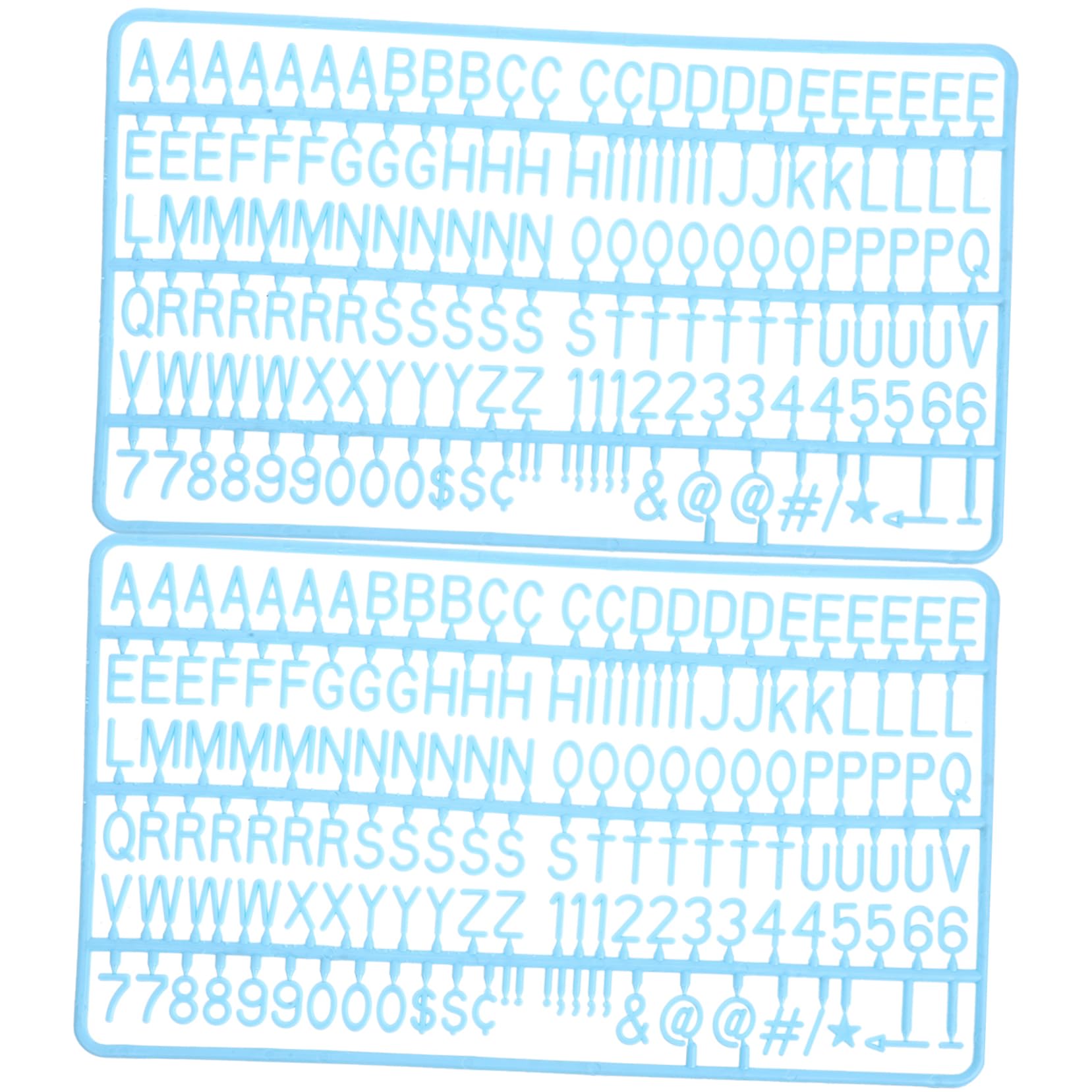 Parliky 2 Sets Alphanumeric Reusable Felt Board Letters Felt Letter Board with Numbers Letters for Letter Boards Letter for Bulletin Board Letter Board Letters Plastic Sky-blue