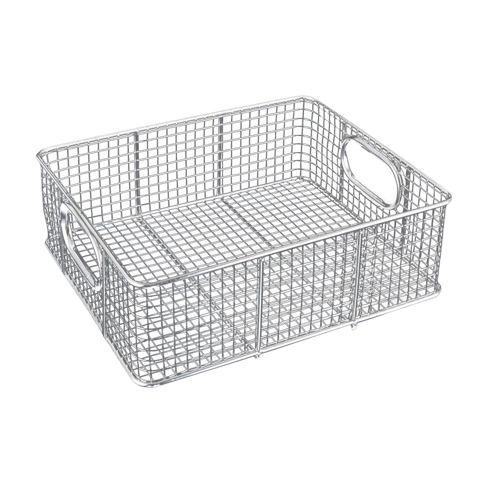 Aufbewahrungskorb für Lebensmittel, Drahtkorb Aus Edelstahl für Buffets, Behälter für Backutensilien, Organizer