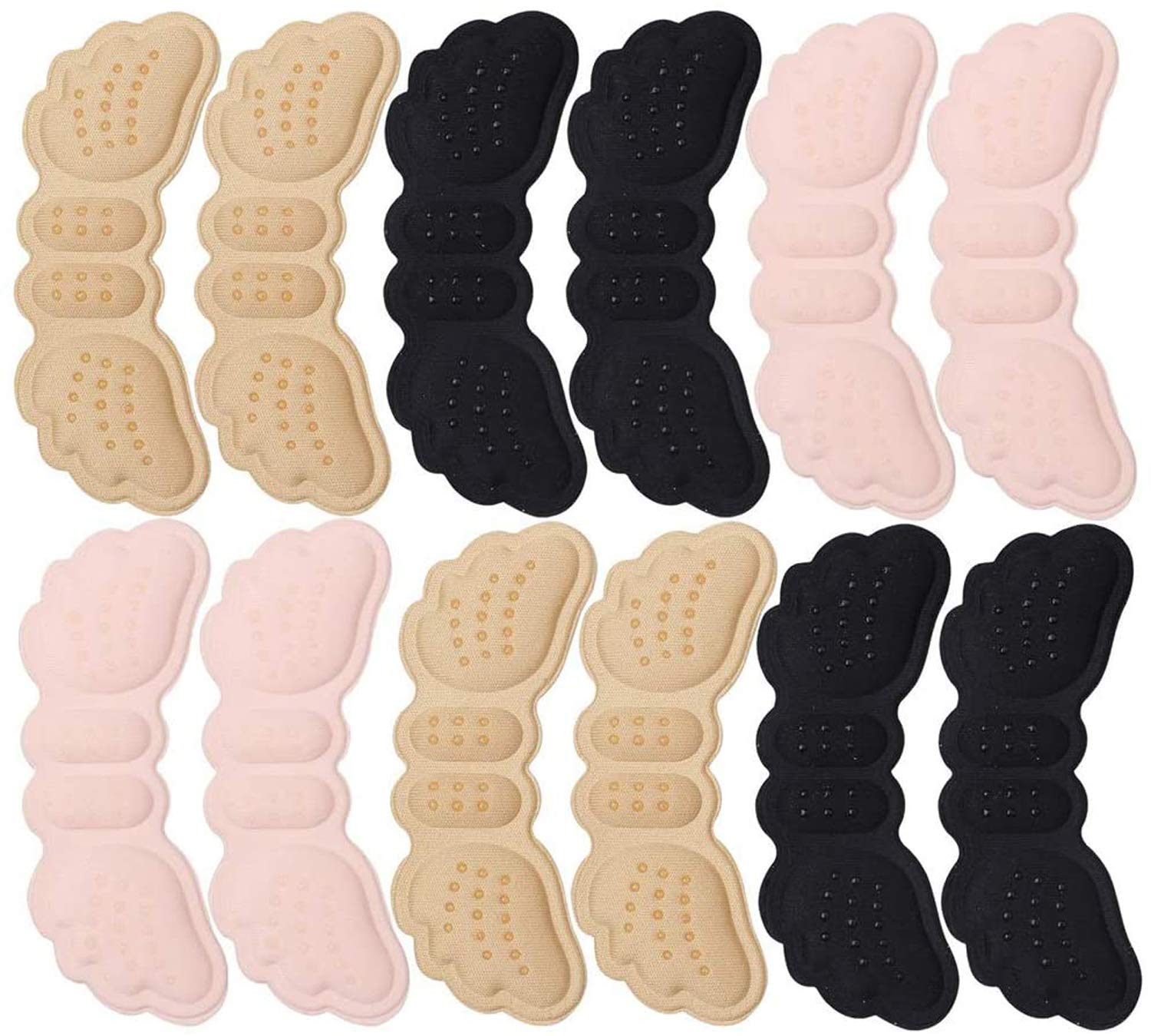 SYOSI Shoe Pads, 6 Pairs Heel Cushion Inserts,Heel Grips Shoe Pads for Loose Shoes Heel Blister Protectors for Women Men