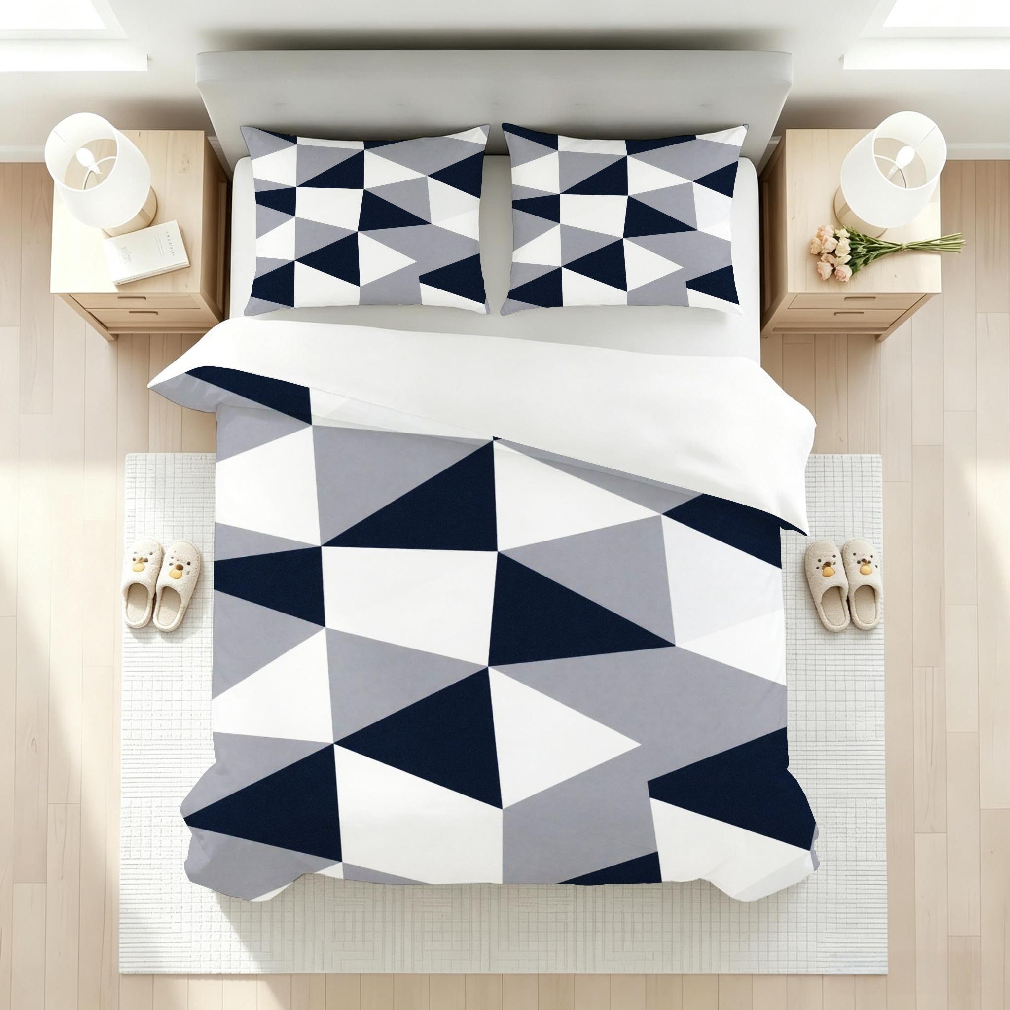 Copripiumino Matrimoniale Cigno Bianco 260x240, AW108 | Traspiranti Durevoli Copripiumino per Tutta la Famiglia, Biancheria da Letto Matrimoniale Microfibra per Tutte le Stagioni