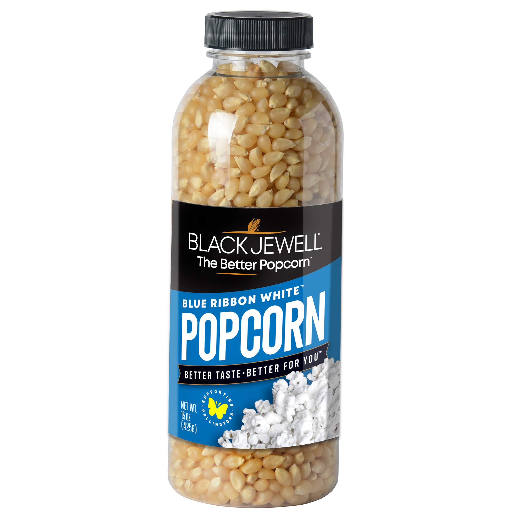 Black Jewell Gourmet Popcorn Kernels, Blue Ribbon White, 15 Ounces (Pack of 6)