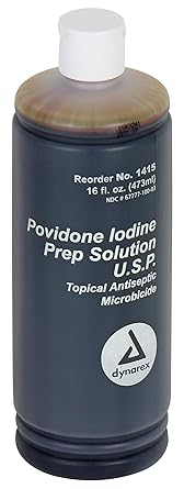 First Aid Only 12-900 0.75 Percent Titratable Povidone Iodine Scrub Solution