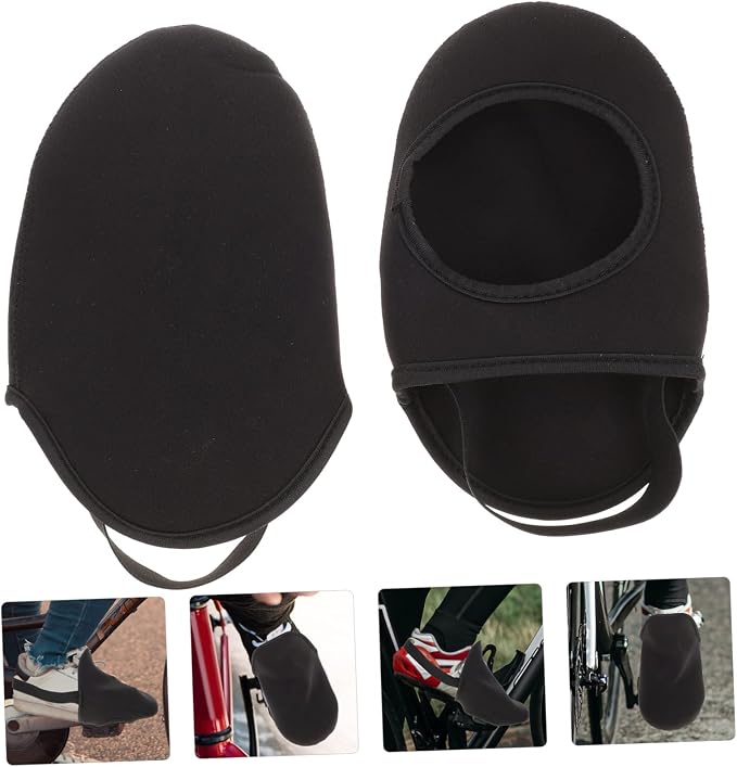 Cubiertas para Zapatos de Ciclismo Toyvian Negro miniatura 4
