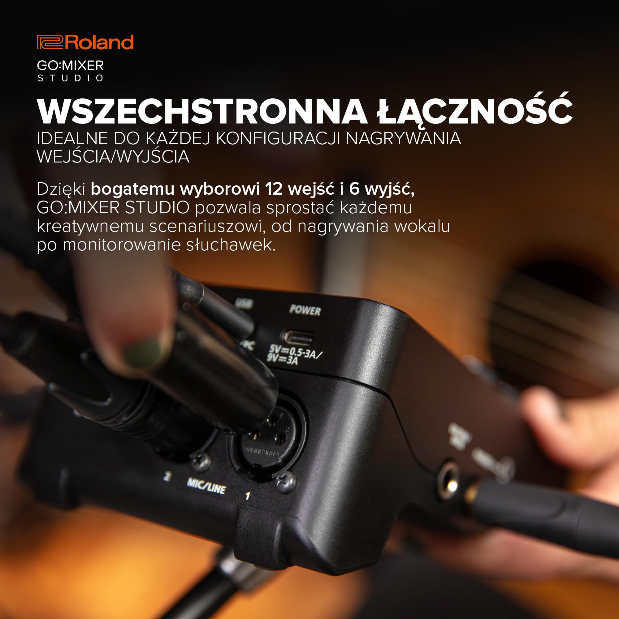 Roland GO:MIXER STUDIO | Przenośny wielokanałowy mikser i interfejs audio | Idealny dla twórców treści i muzyków | Jakość dźwięku na poziomie studyjnym | Wbudowane efekty