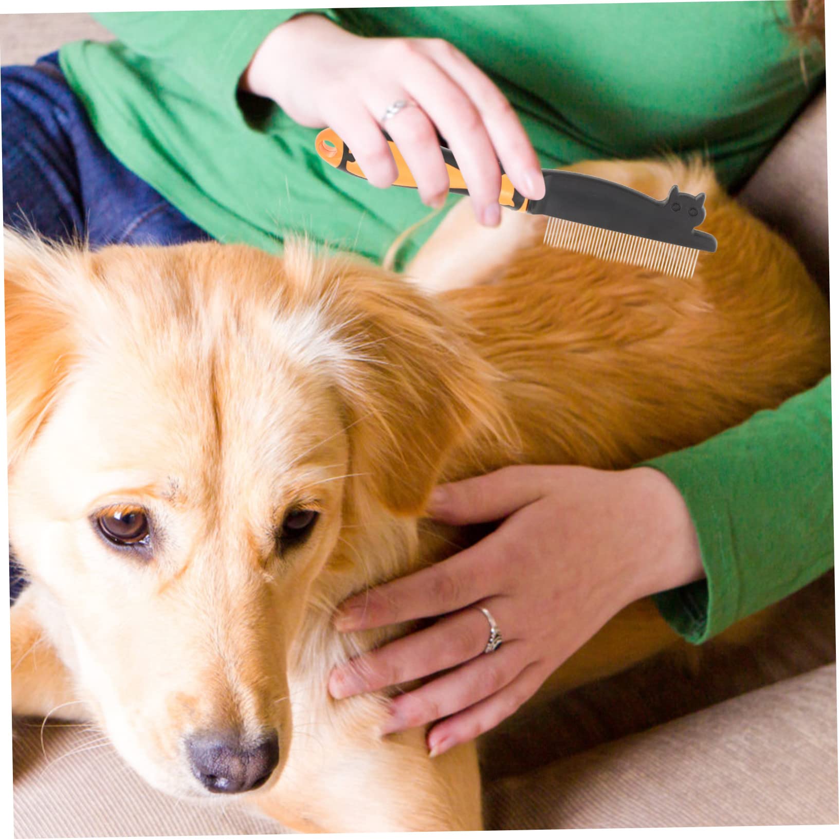 Kisangel 3stücke Portable Hundekamm Aus Rostfreiem Verschleißfester Haustierkamm Für Lang Und Kurzhaarige Hunde Und Katzen Leicht Und Tragbar Für Fellpflege Zuhause