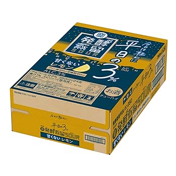 Amazon.co.jp: 宝酒造 タカラ 発酵蒸留サワー 平日の3% レモン