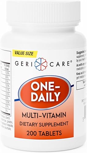 GeriCare Complemento dietético de tabletas multivitamínicas de un día (200 unidades (paquete de 1))