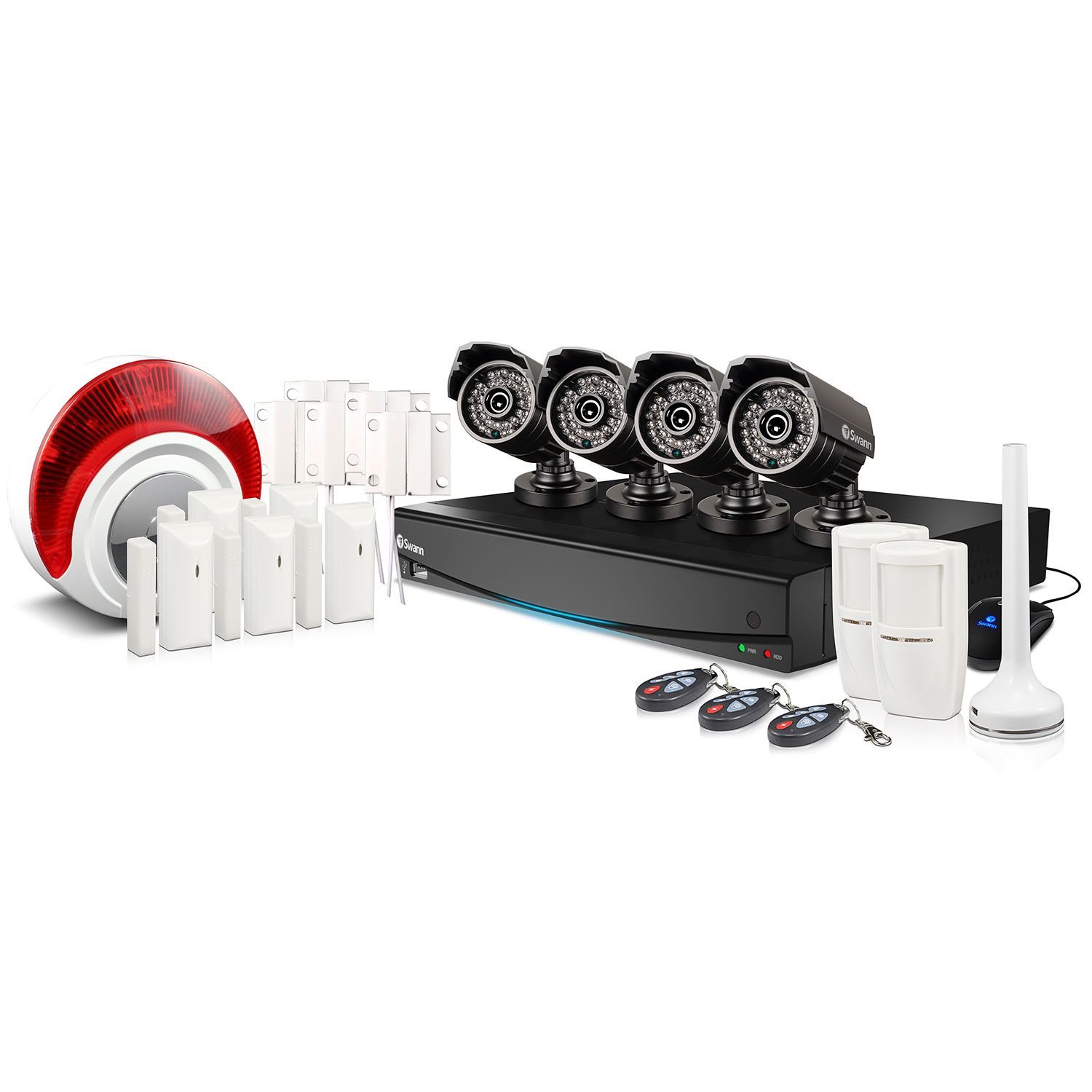 Amazon.com : Swann SWVAK-834254C Integrated Video & Alarm Security