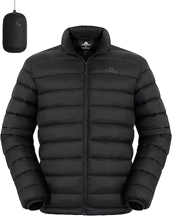 Pioneer Camp Mens Lightweight Packable Puffer Jacket Winter Insulated Puffy Coat Water Repellent Warm Quilted Jackets Travel