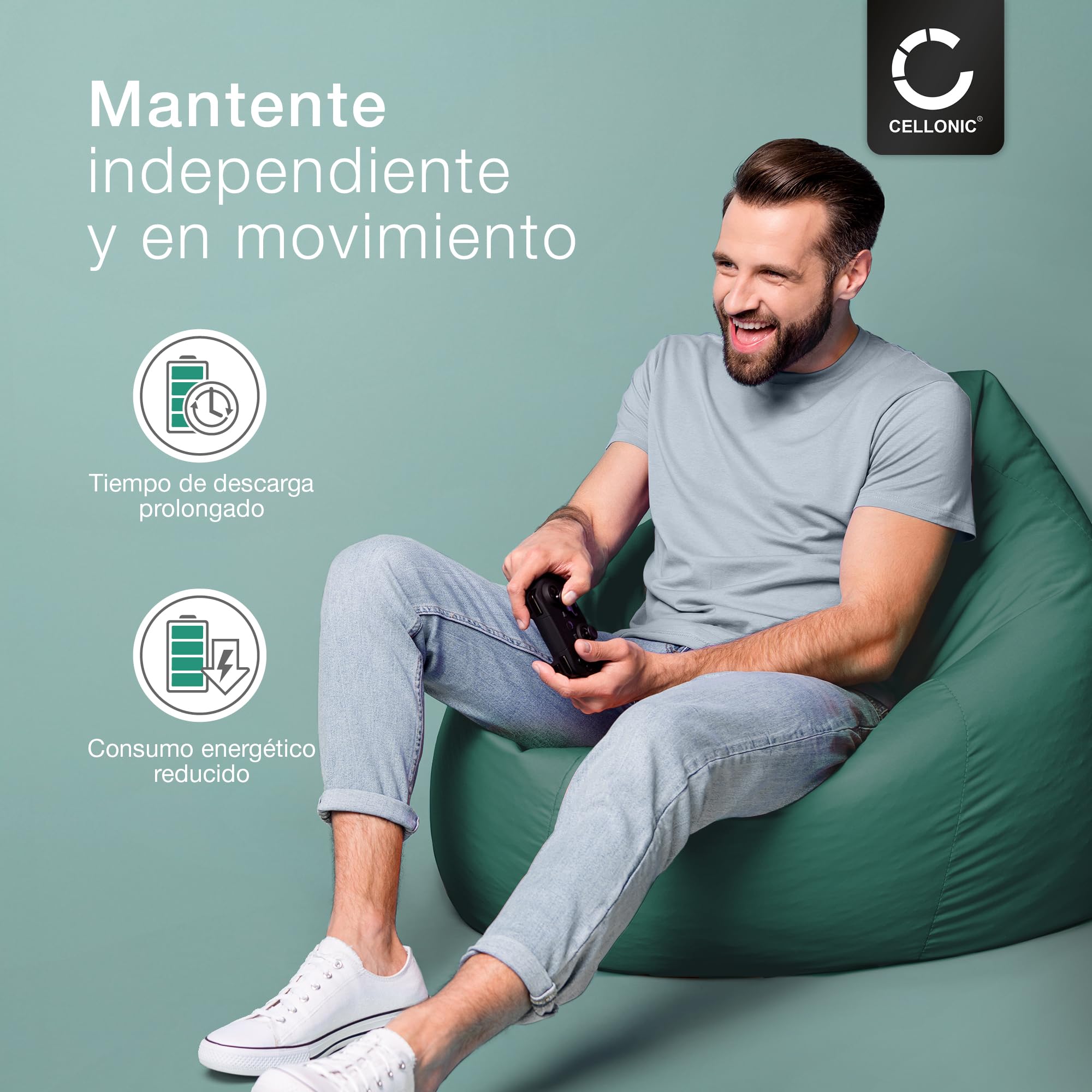 CELLONIC 2X Batería Compatible con Ikusi BT06K, TM70, 2303692, T71 | 2x, (600mAh-4.8V-NiMH), Control Remoto Batería, para Ikusi ATEX transmitters, RAD-TS, T70-1, RAD-TF transmitters, T70-2