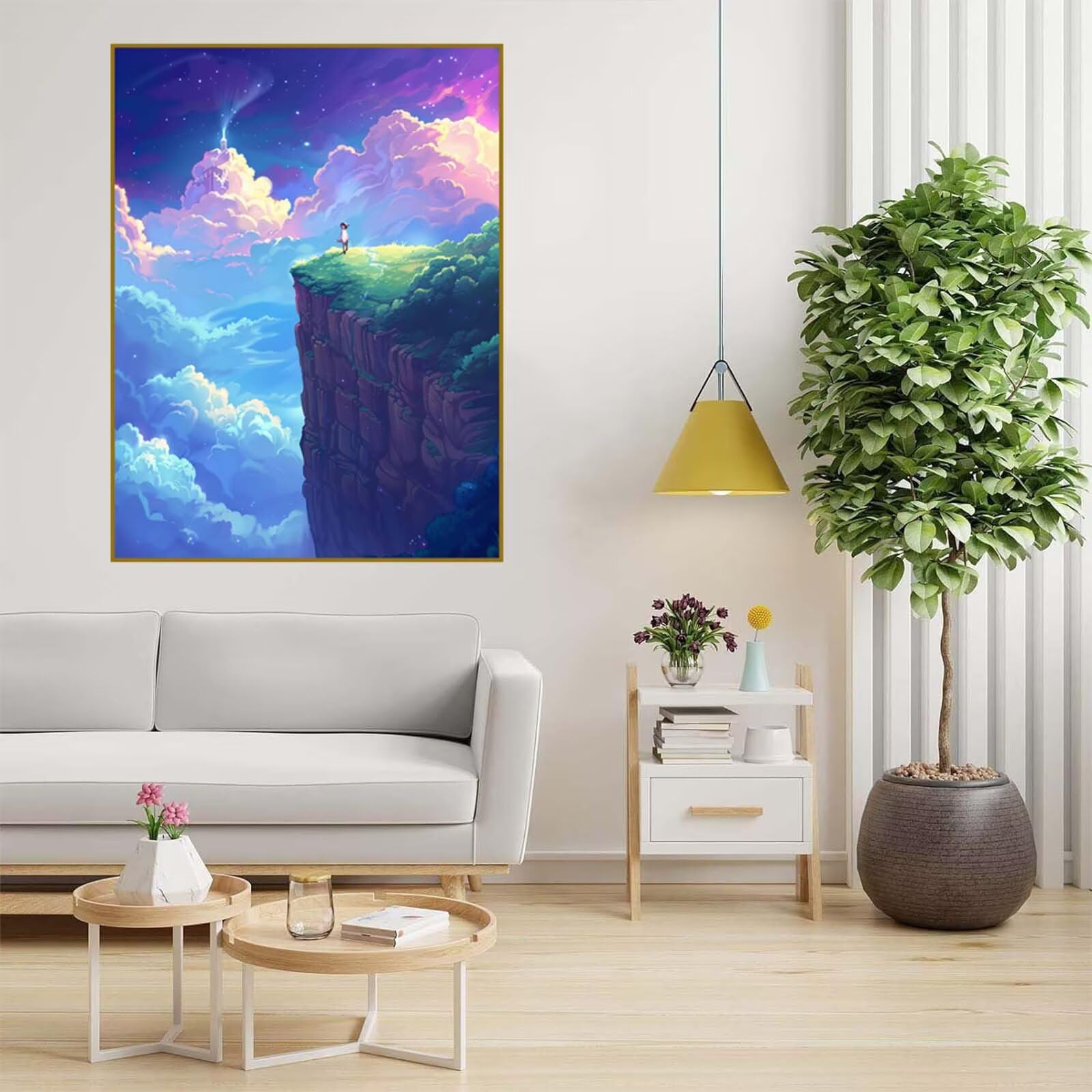Diamentowe artystyczne chmury, zestawy do malowania diamentami dla dorosłych, 5D Dimond Art Girl Gem Arts and Crafts Paintings, zestaw do haftu krzyżykowego, hobby dla dorosłych i kobiet, dekoracja