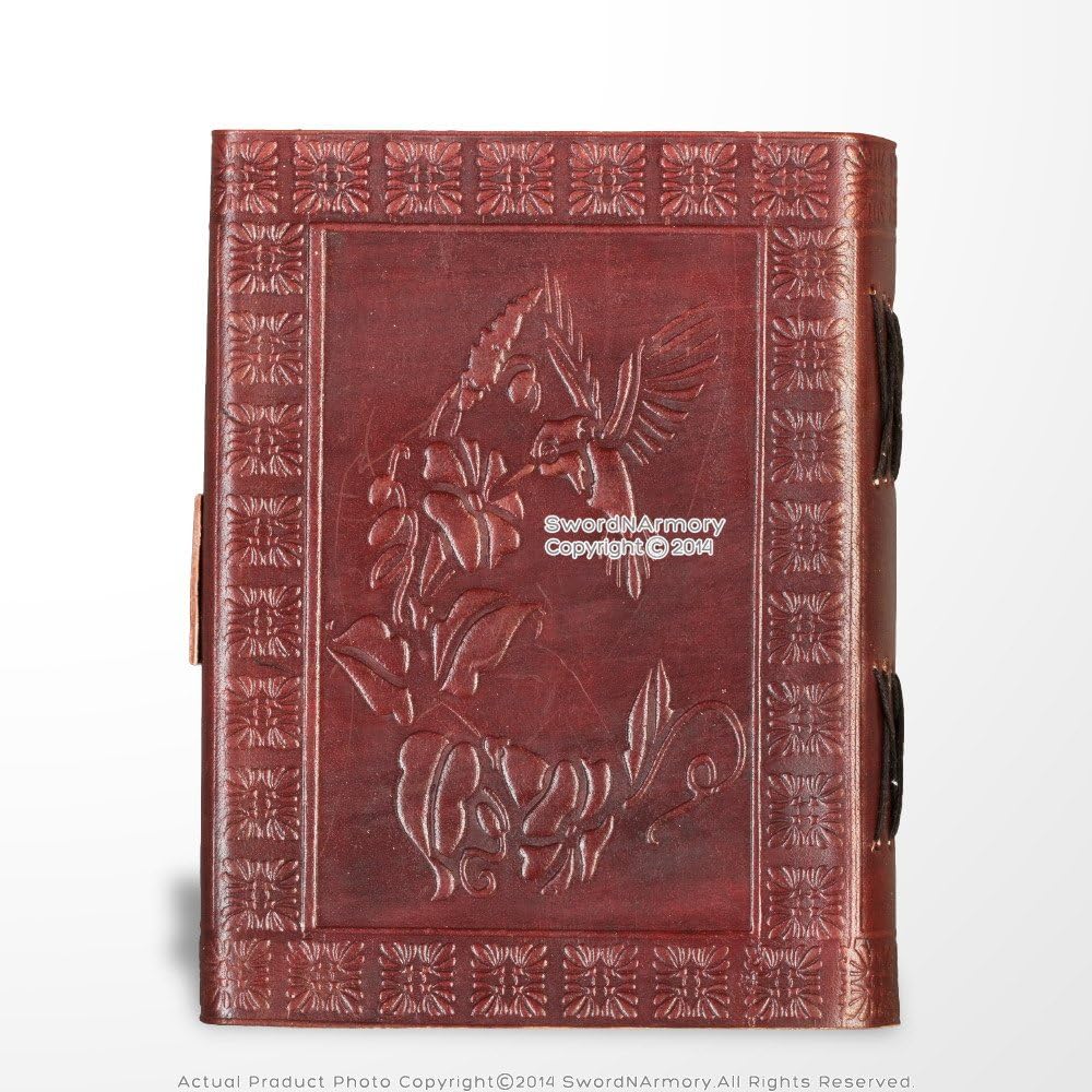 Brand Medieval Genuine Leather Journal Diary Parchment Paper Red Fierce Dragon Theme