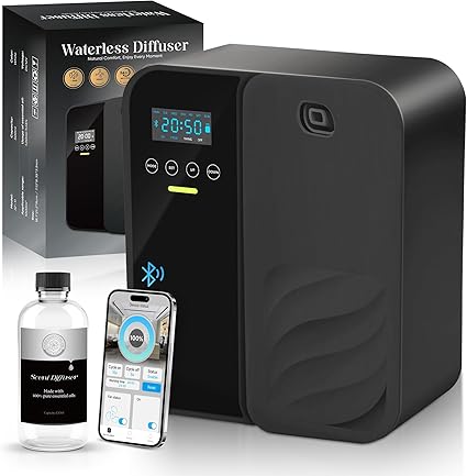 Hotel Scent Diffuser, House Scent Machine, 10000 Sq.Ft of Coverage, 500ml Large Capacity Aromatherapy Machine, Scent Diffusers for Home Large Room, Office Waterless Essential Oil Diffuser