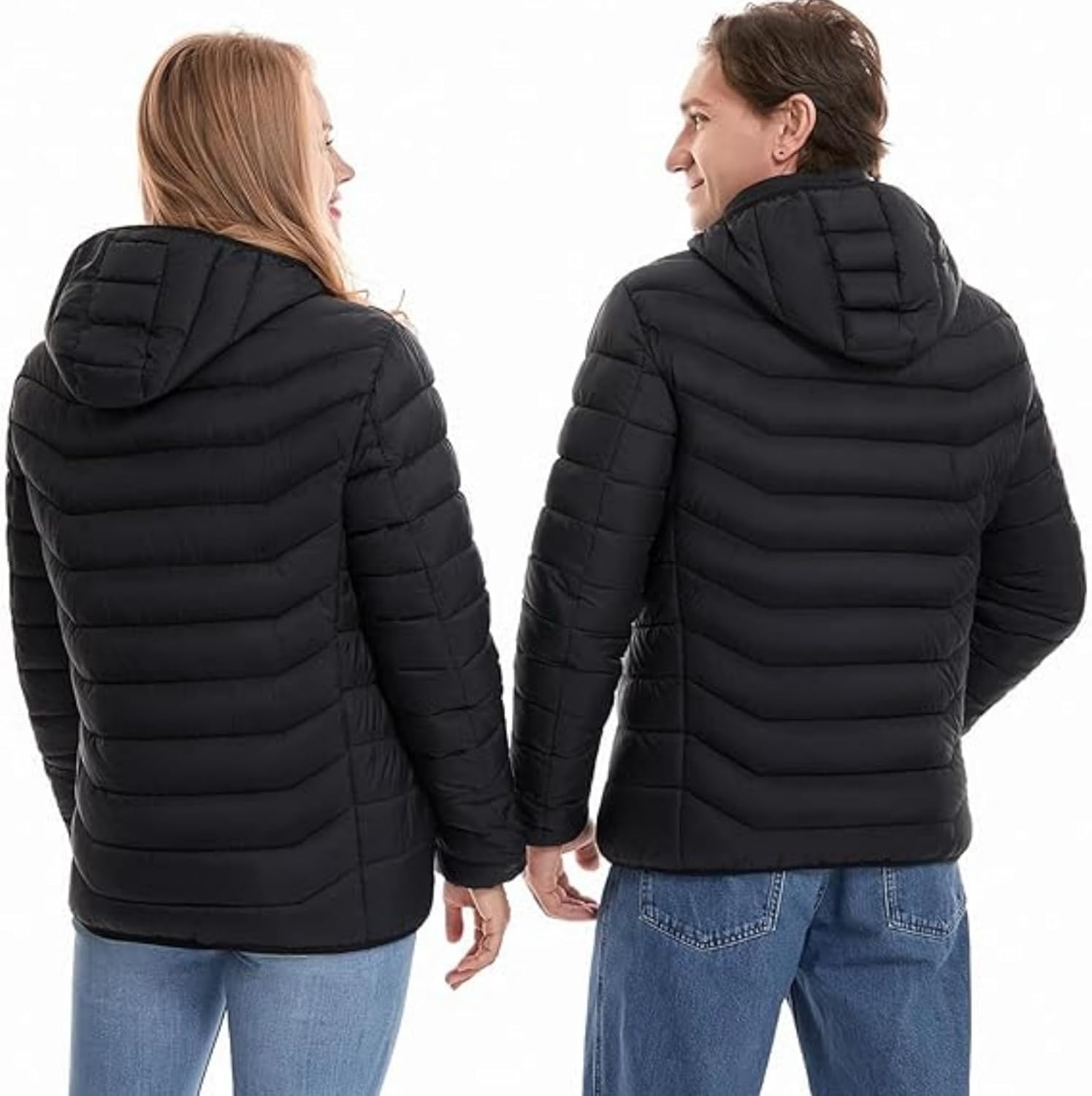 Warmzee Heated Jackets for Men Women, Self-Heating Vest,11 Heating Zones & 3 Adjustable Heat Levels-Windproof Waterproof