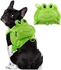Dog Harness with Backpack, Adjustable Dog Backpack Harness for Small Medium Dogs, No-Pull Breathable Backpacks for Dogs to Wear, for Traveling, Hiking, Camping, Training, Blue XS