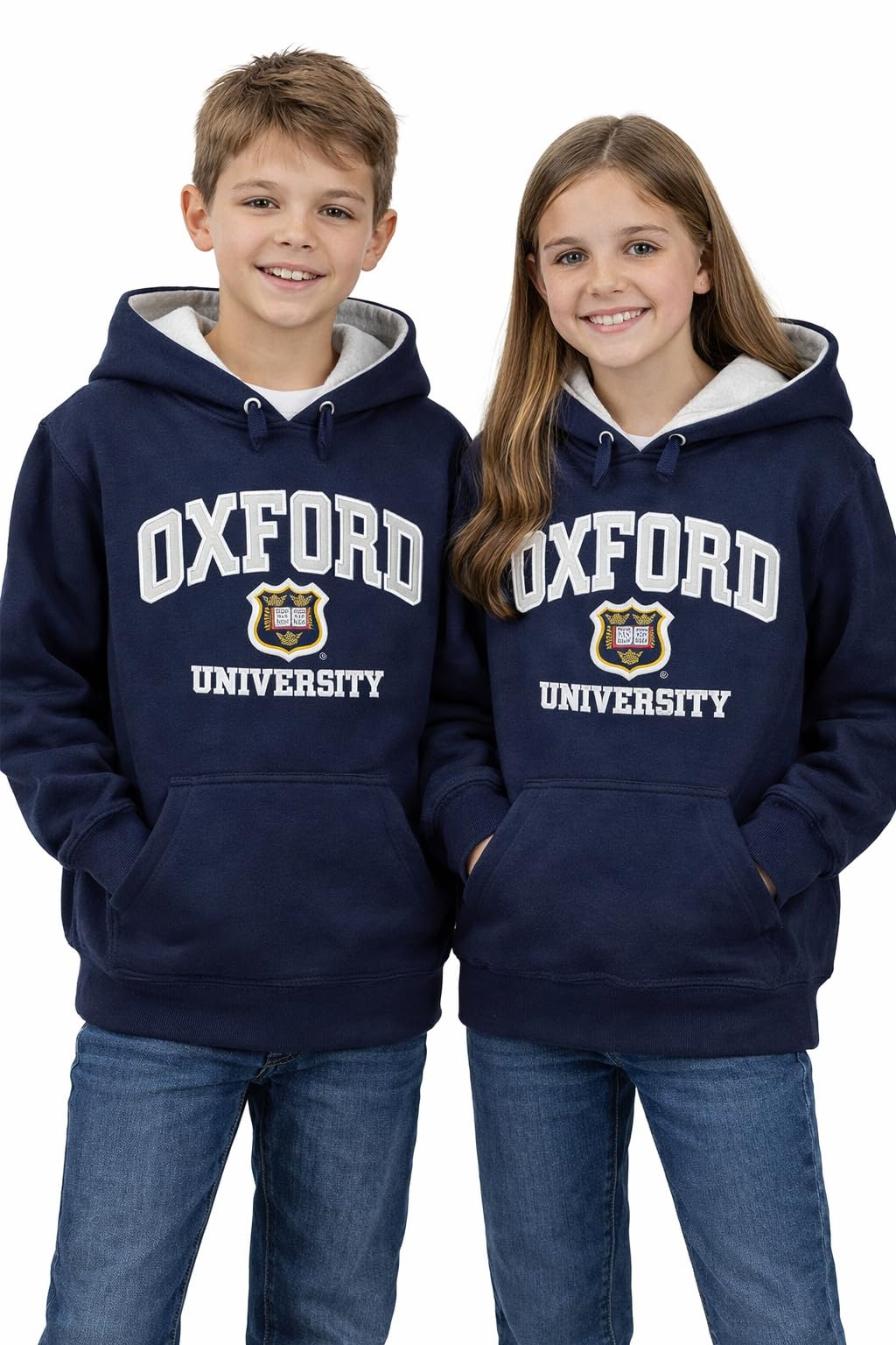 Oxford University Unisex Kids Navy Ou129k Kids Licensed Hooded Sweatshirt (11-13 Years)