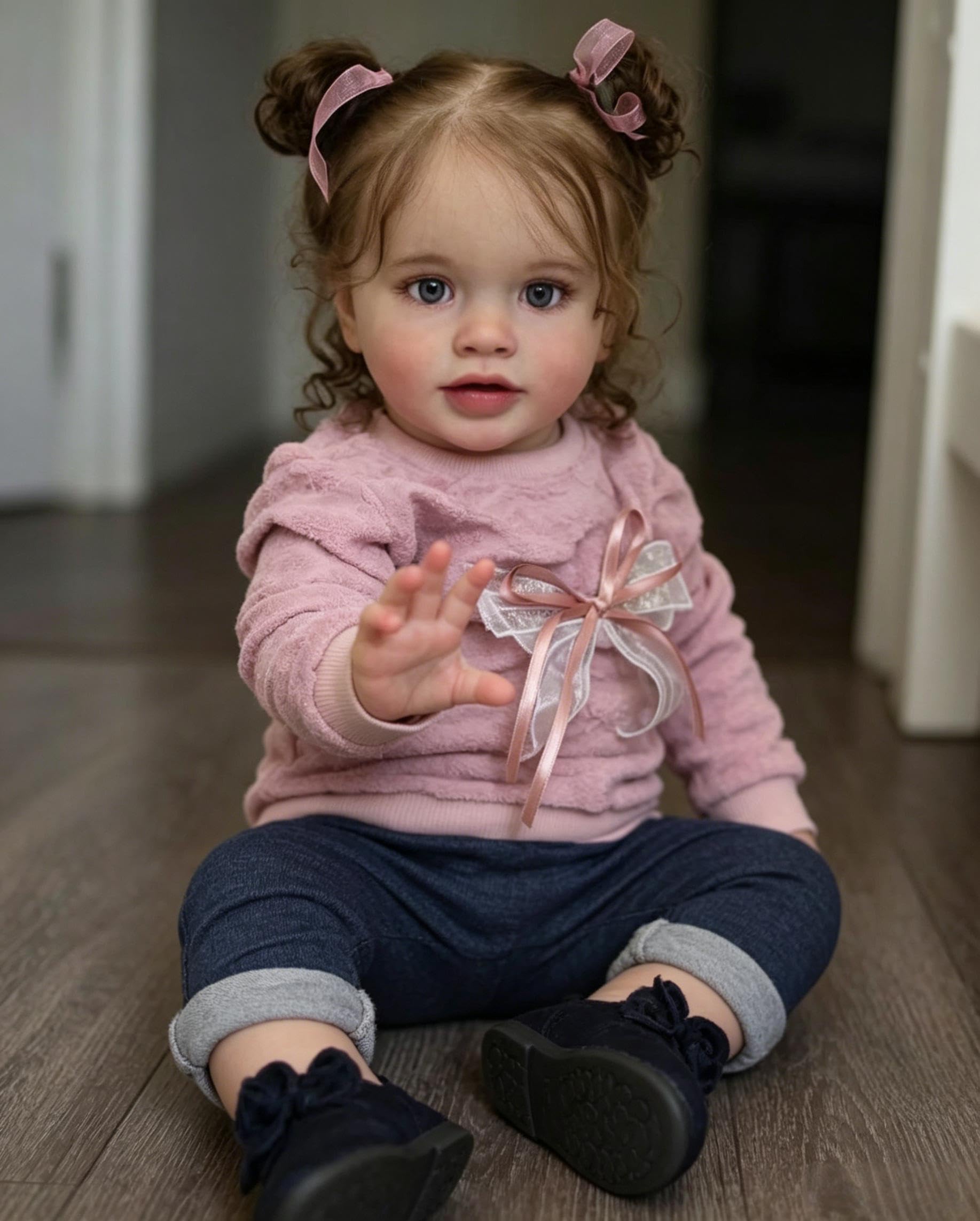 RXDOLL Duży rozmiar realistyczne lalki Reborn Baby Dolls Girl 66 cm Reborn Maluch Lalki, które wyglądają jak prawdziwe odrodzone niemowlęta miękka tkanina winylowa ciało realistyczne lalki dla dzieci