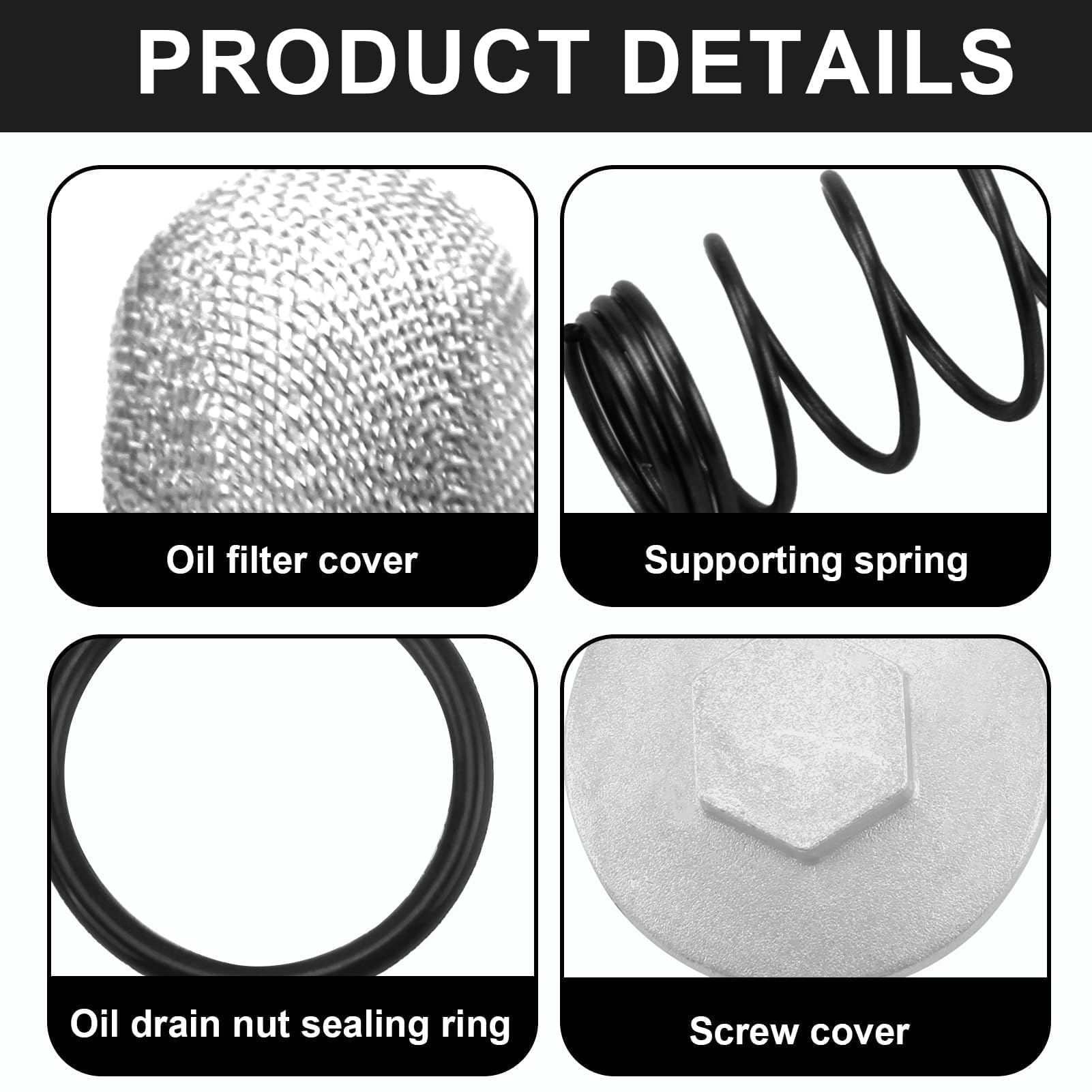 1pc Motorfiets Scooter Olie Aftapplug Set O-Ring Oliefilter Veer Aftapschroef Voor GY6 50cc Tot 150cc Baotian Benzhou Znen Taotao | NL