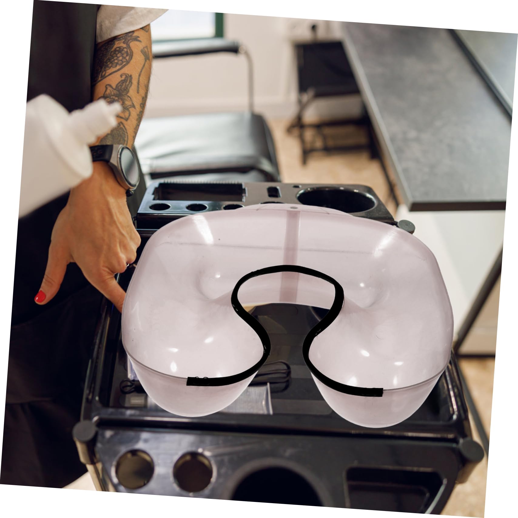 NOLITOY Hair Stylist Tool Hair Color Neck Tray for Salon or Home Use and Perm Solution Container