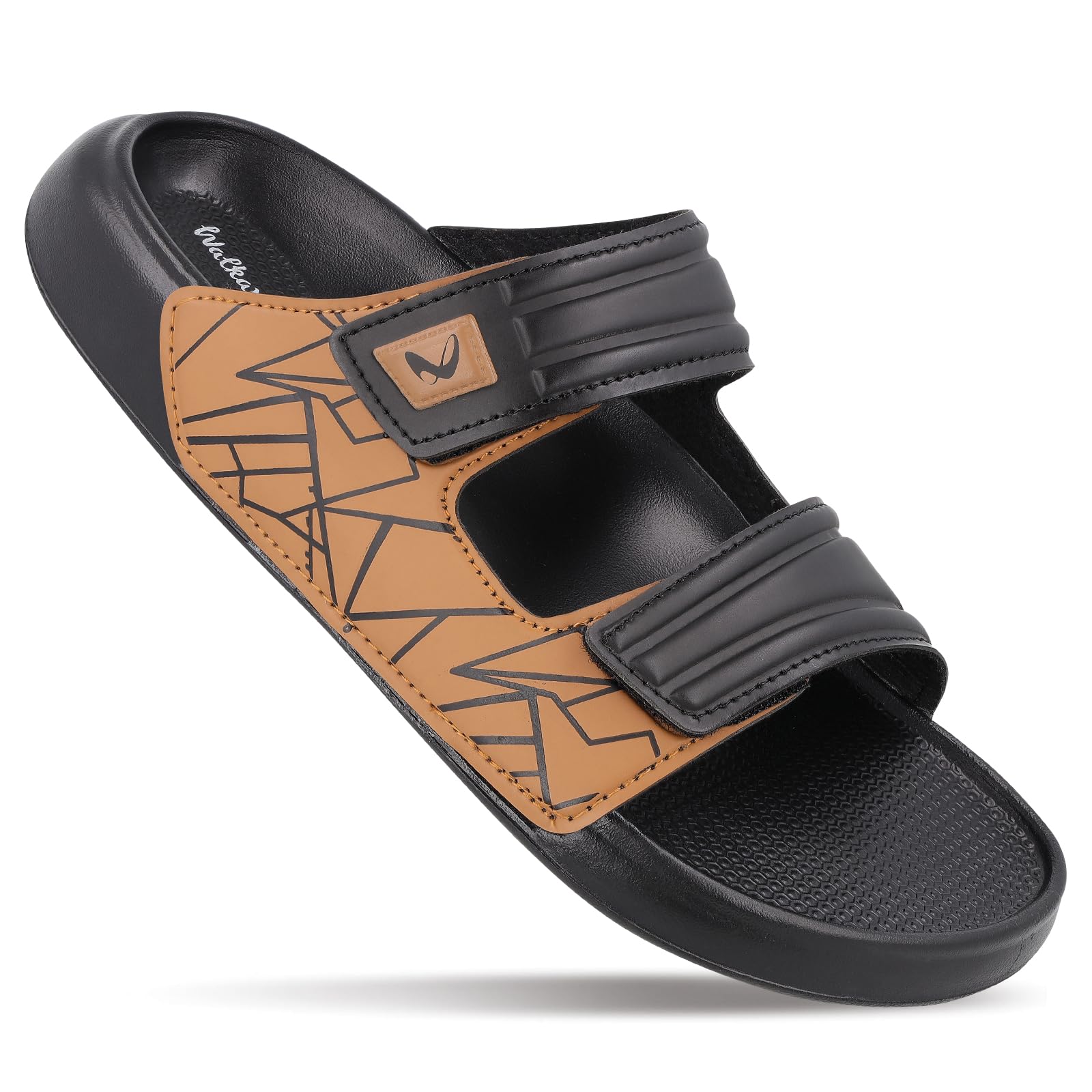 walkaroo Men's Adjustable Double Strap Soft Comfort Slip-On Sandals| Cushioned Footbed, Lightweight Anti-Skid Sole|Walking, Casual Outdoor & Daily Wear Slides for Men's|WC8796-picture-30