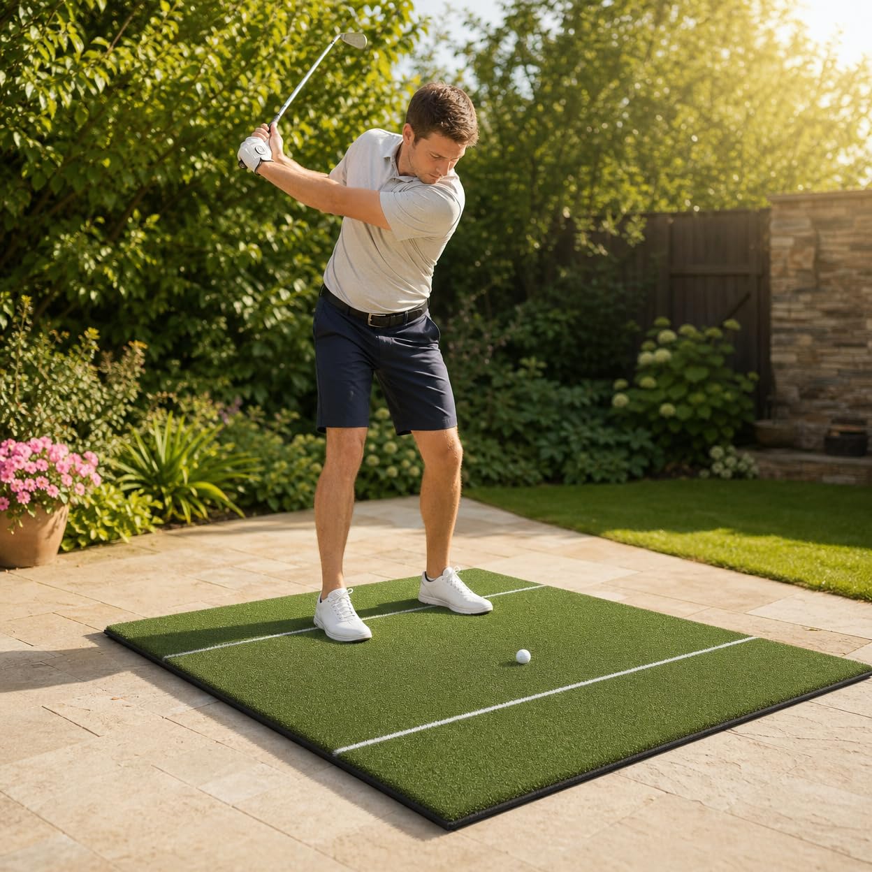 Golf Schlagmatte, Schwungführung, Eva