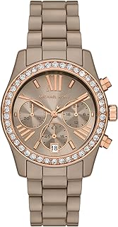 Women's Lexington Chronograph Nude Ceramic Watch (Model: MK4970)