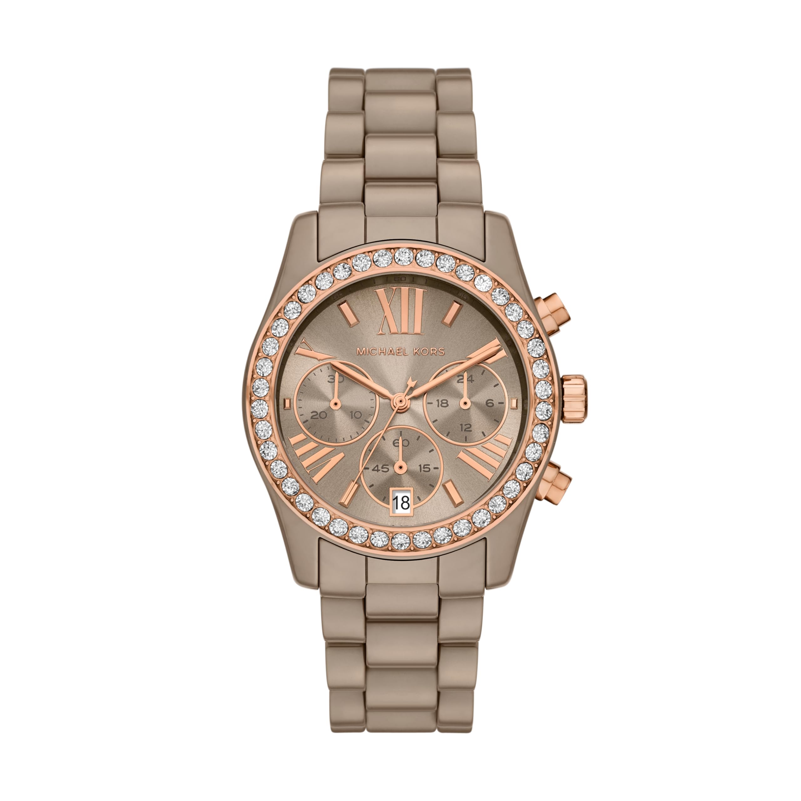 Michael Kors Women's Lexington Chronograph Nude Ceramic Watch (Model: MK4970)