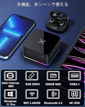 ミニpc Office 2024&Win11搭载 第12世代 n95 4コア Amazon.co.jp: Fsjun ミニpc Office 2024&Win11搭载 第12世代