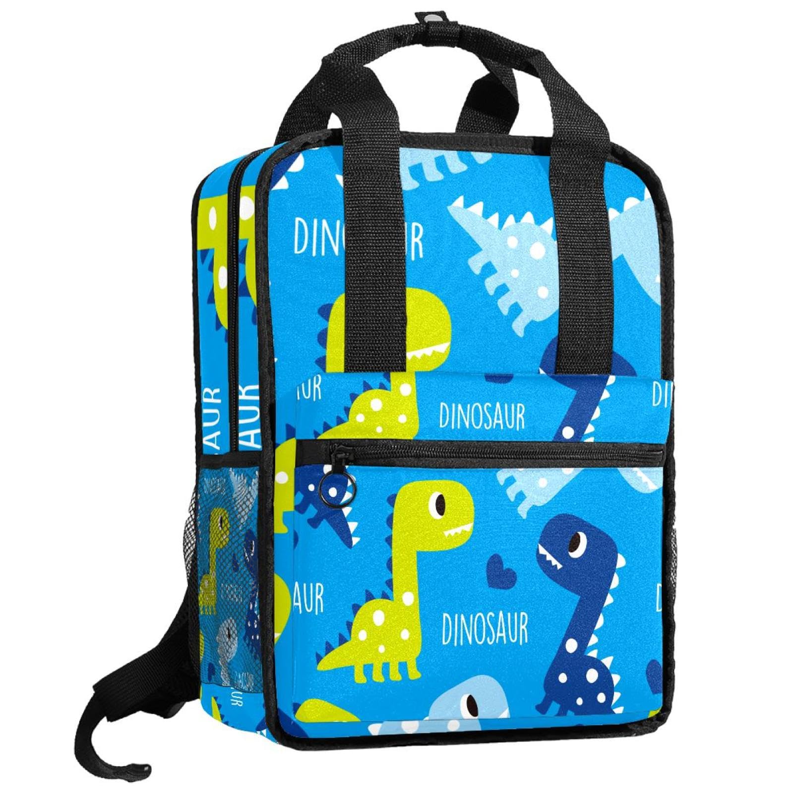 Sac à dos dinosaure garçon bleu multicolore réglable école et loisirs - 8