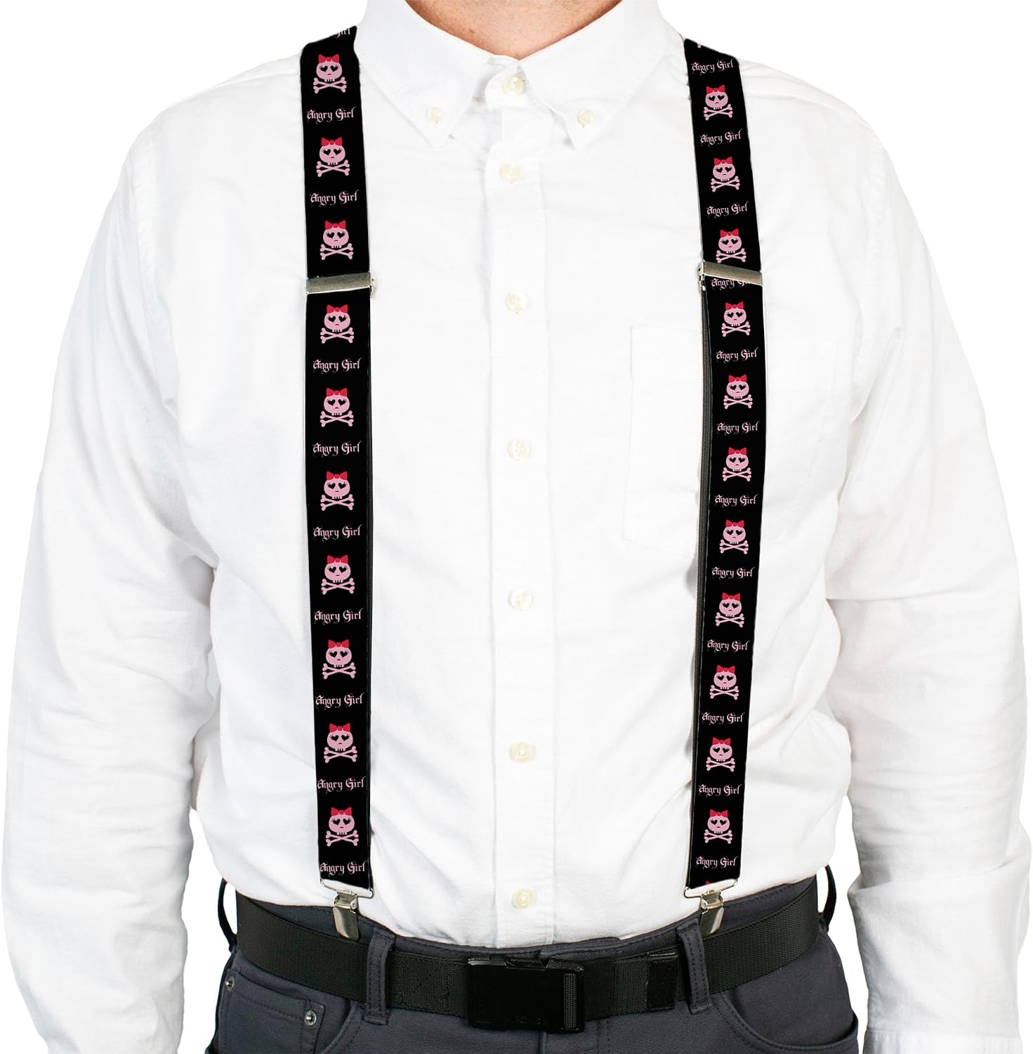 Buckle-Down Men's Suspender - Skulls