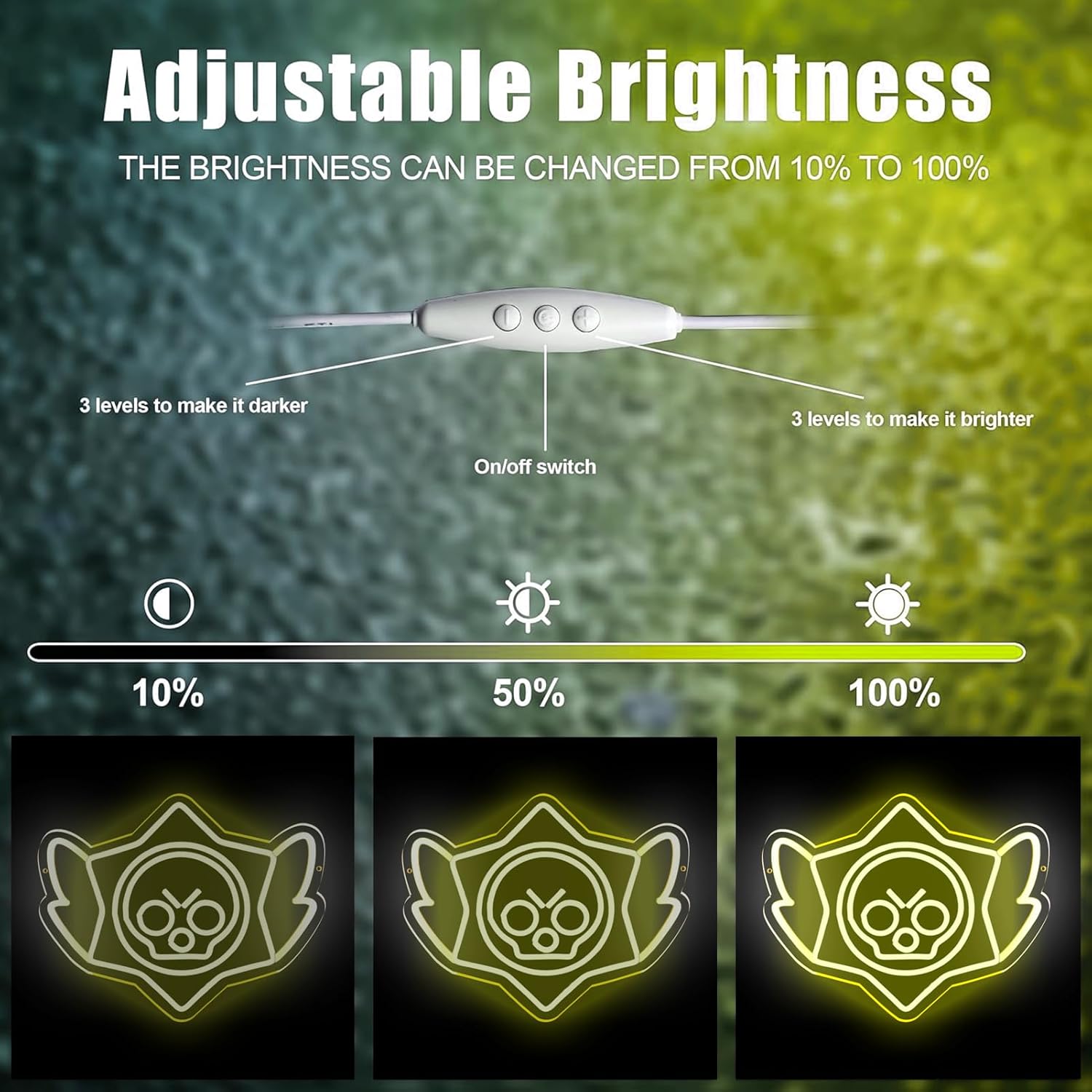 Stars Neon Signs Game Neon Lights for Wall Decor,Dimmable Led Neon Light for Kids Game Room Man Cave,USB LED Neon Sign for Bedroom, Gamer Gift for Men, Boys - Image 7