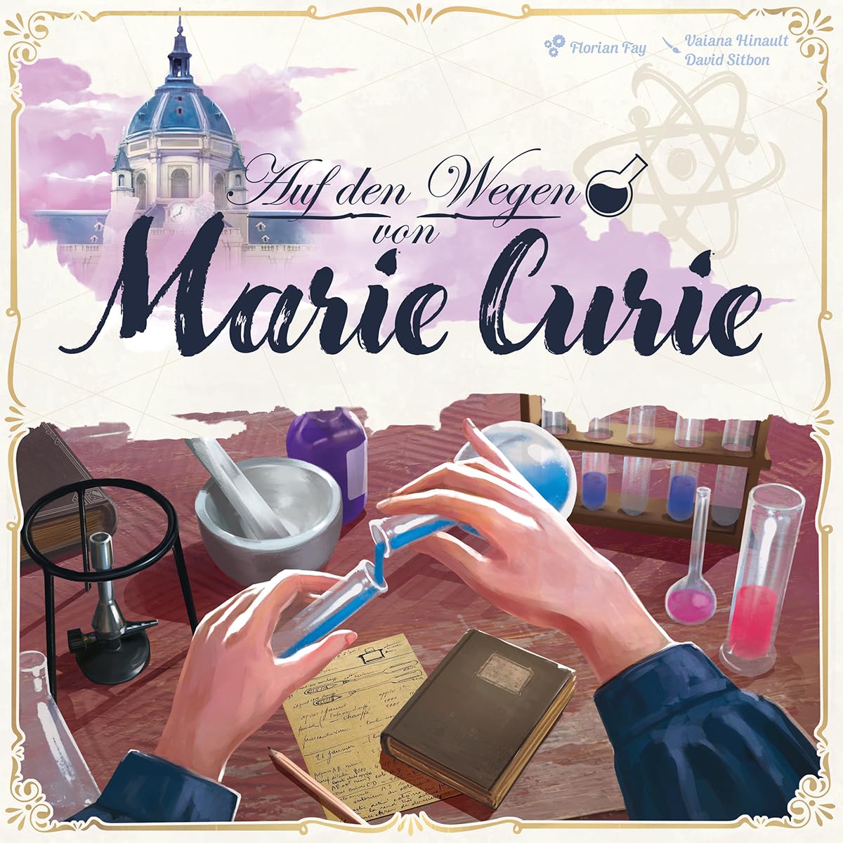 Sorry We are French, sur Les chemins de Marie Curie, 2 à 4 Joueurs, à partir de 10 Ans, 20 à 40 Minutes, Allemand