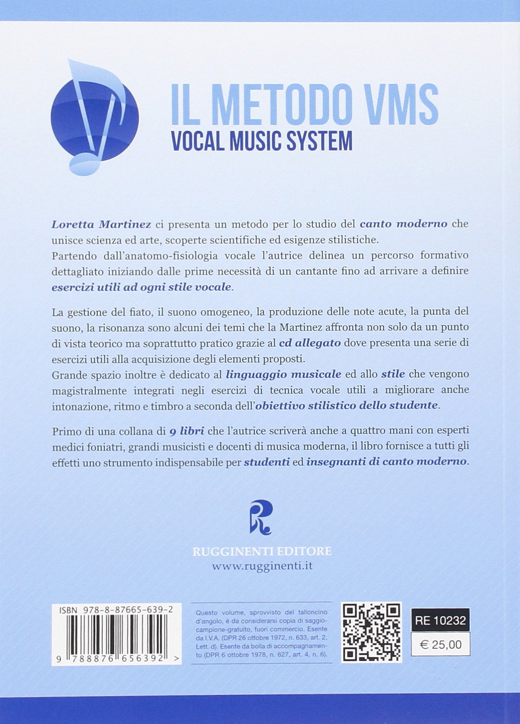 Il metodo VMS. Manuale di tecnica vocale per il canto moderno. Con audio in download