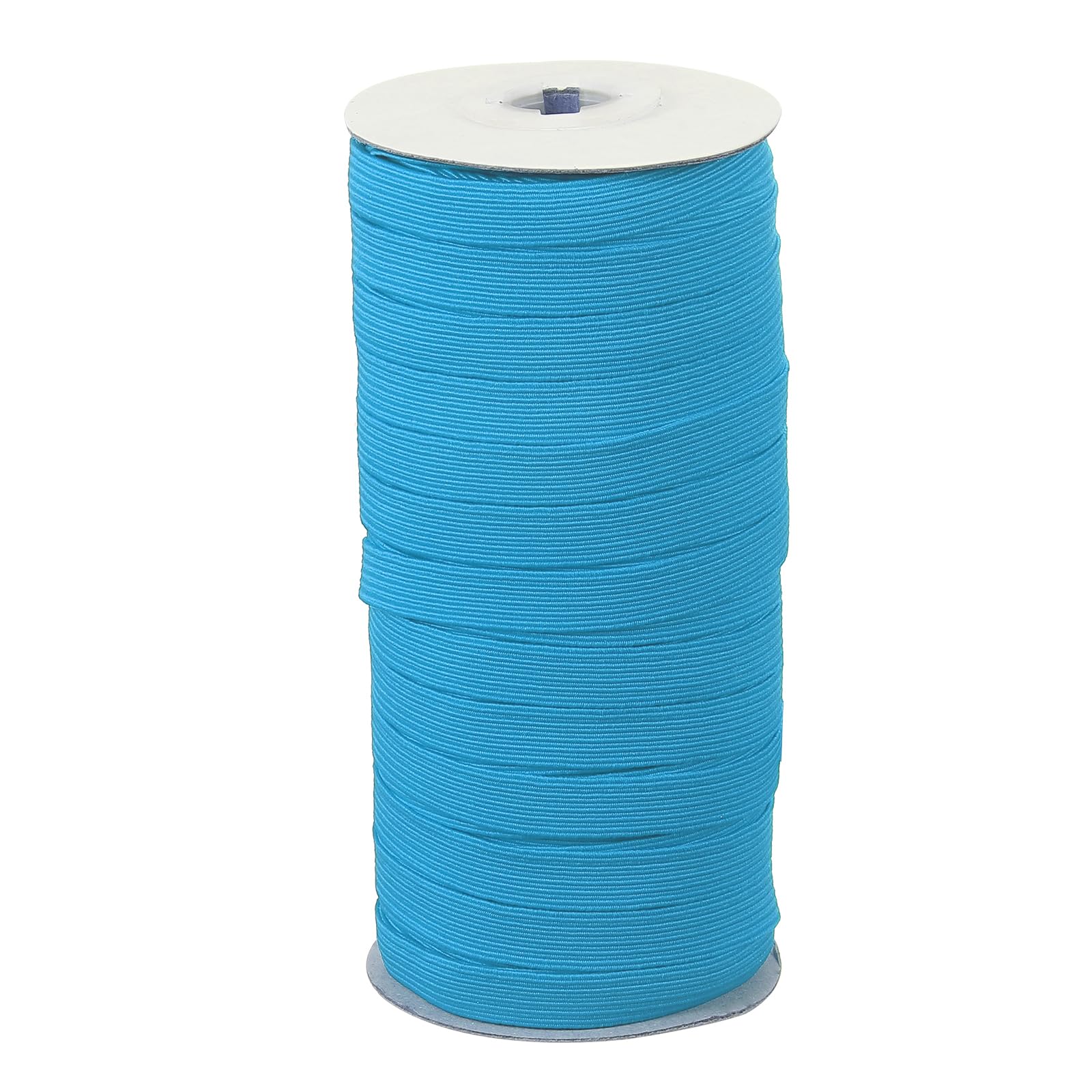 Élastique 10mm mercerie, cordon plat bleu en polyester 45 mètres pour couture et loisir créatif