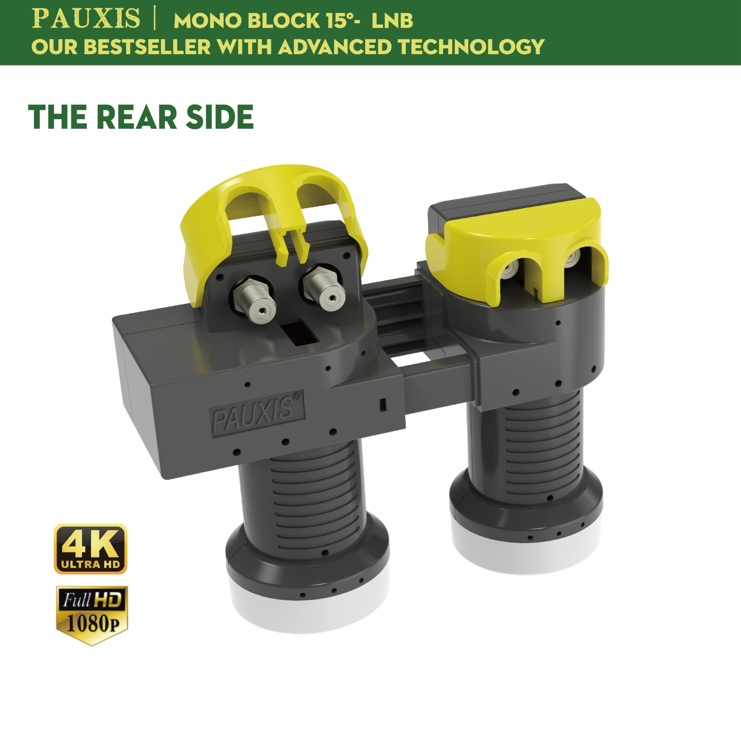 Monoblock LNB Twin universel 15°