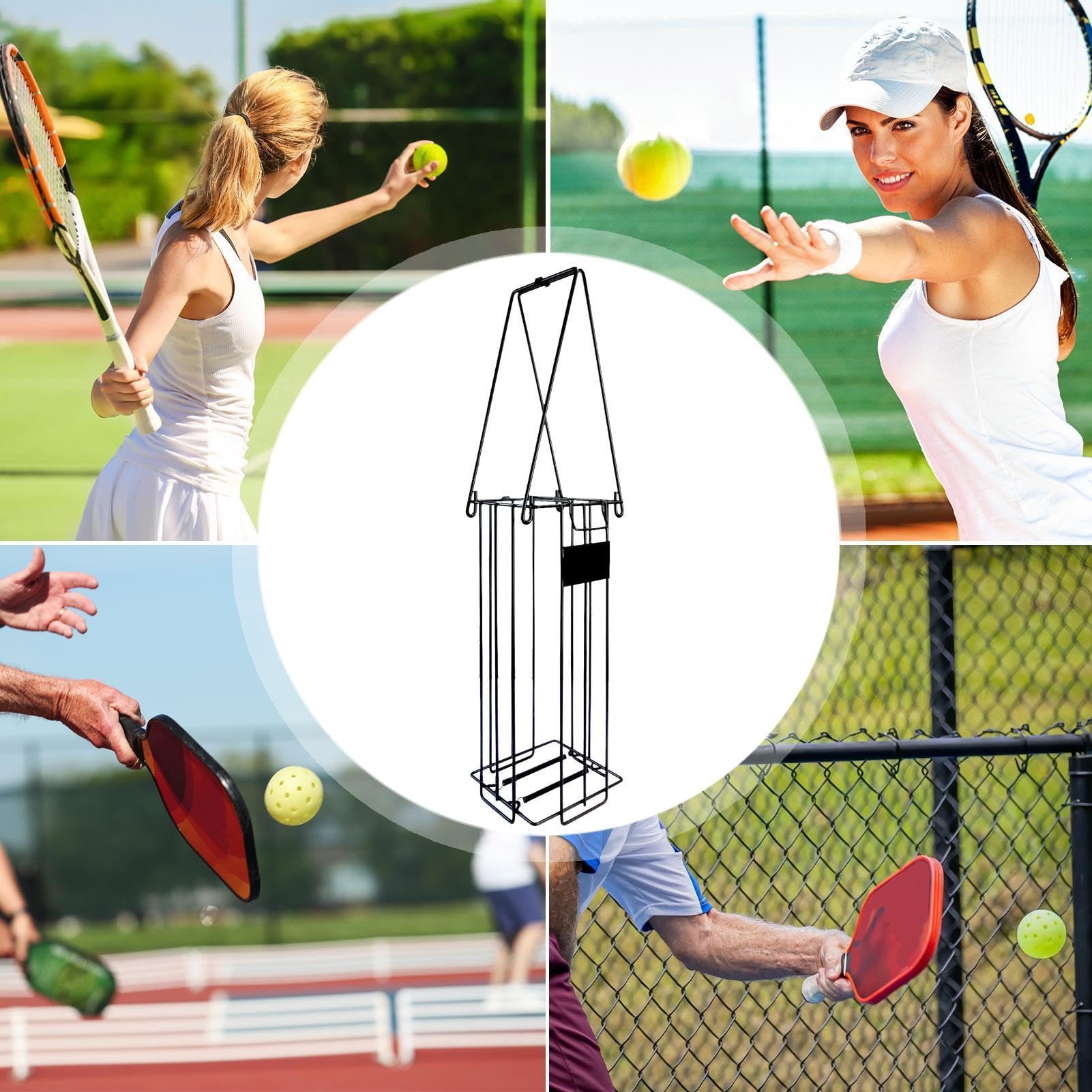 Raccoglitore Palle Da Tennis Portapalle per Allenamento | Attrezzatura Portatile Con Grande Capacità Per Allenamento Baseball E Softball