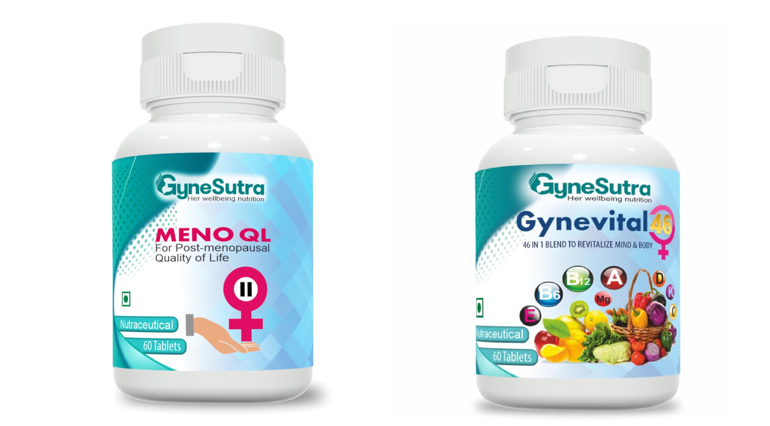 GYNESUTRA MENO QL herbal supplement for Menopause and Gynevital 46 Multivitamin Tablets for overall health of Women|60 tablets(veg) each (B0CB3J5CC7) Amazon Price History, Amazon Price Tracker