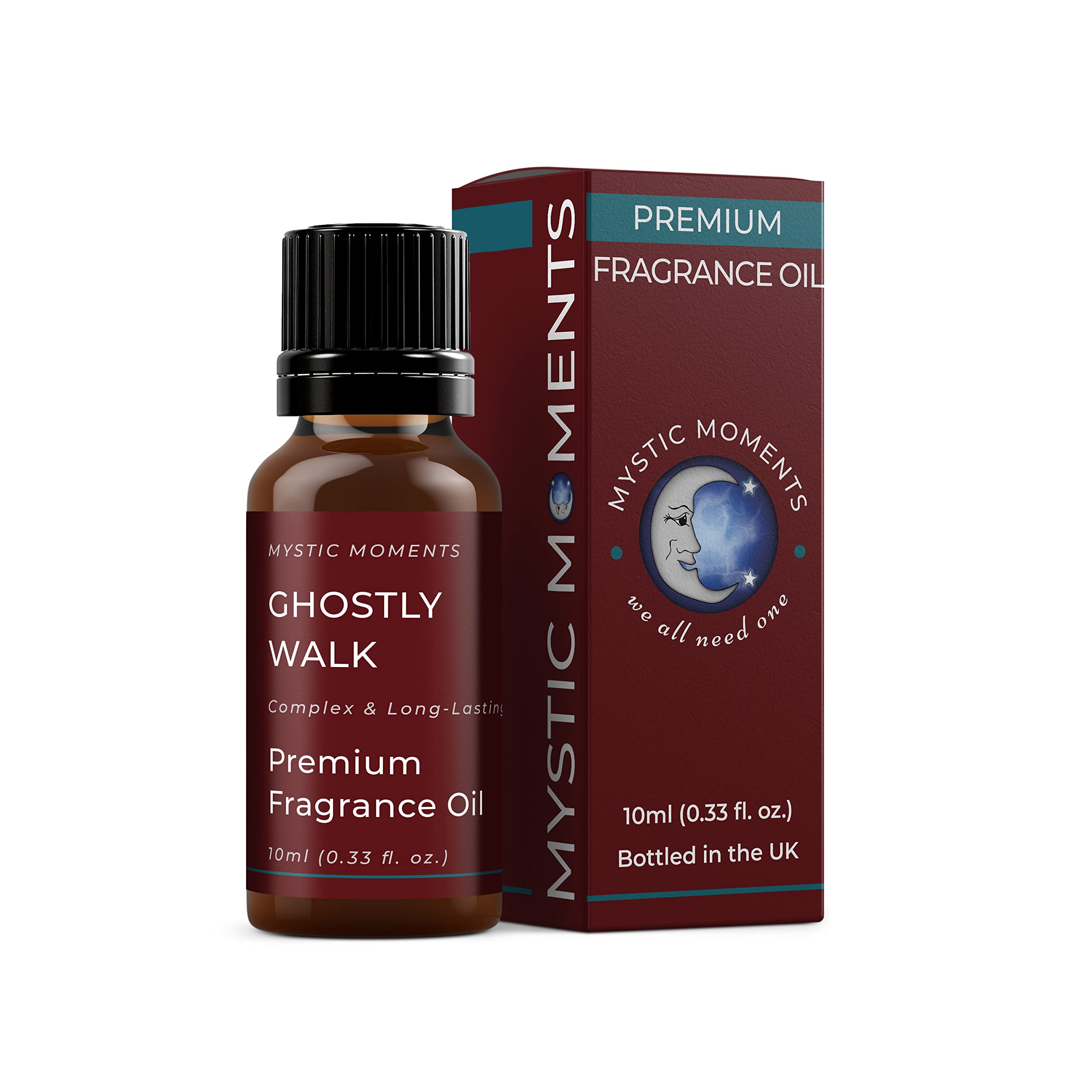 Mystic Moments | Ghostly Walk Fragrance Oil 10ml | Dark Woody Musk Aroma | Mysterious, Atmospheric Scent for Candles, Soap & Home Fragrance