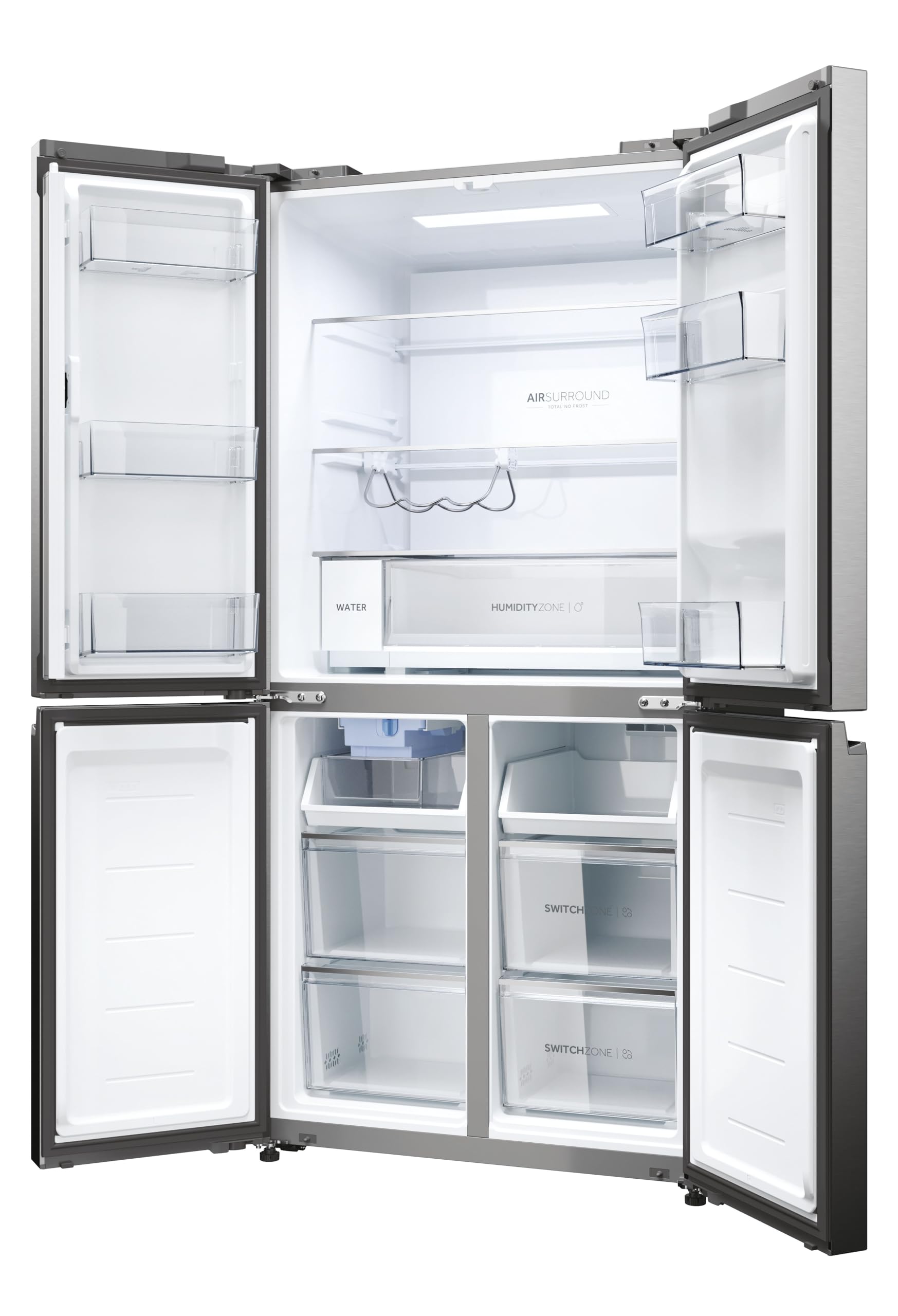 Haier CUBE 83 SERIE 5 HCW58F18EHMP Frigorifero Frigorifero/Total No Frost/Smart Hon-App/Dispenser Acqua & Macchina per cubetti di ghiaccio/ABT Pro/HumidityZone/MySwitchZone/Acciaio inossidabile
