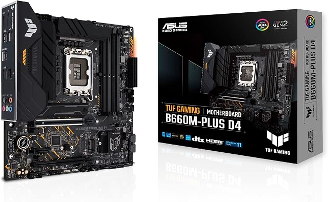PLACA MAE (INTEL) ASUS B660M-PLUS D4 TUF GAMING DDR4 LGA1700 12° GERACAO