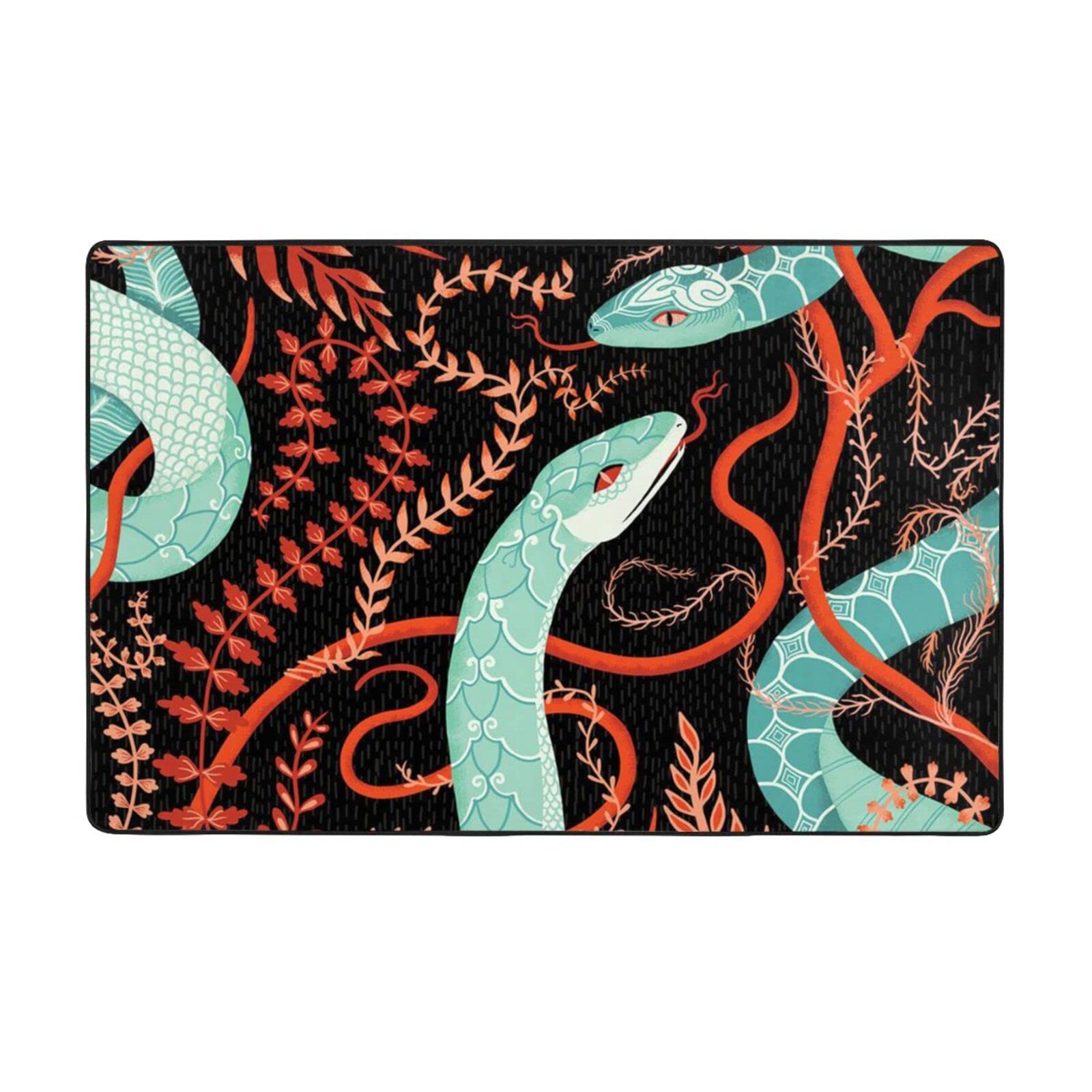 Tapis doux imprimé serpent parfait pour une chambre à coucher moderne