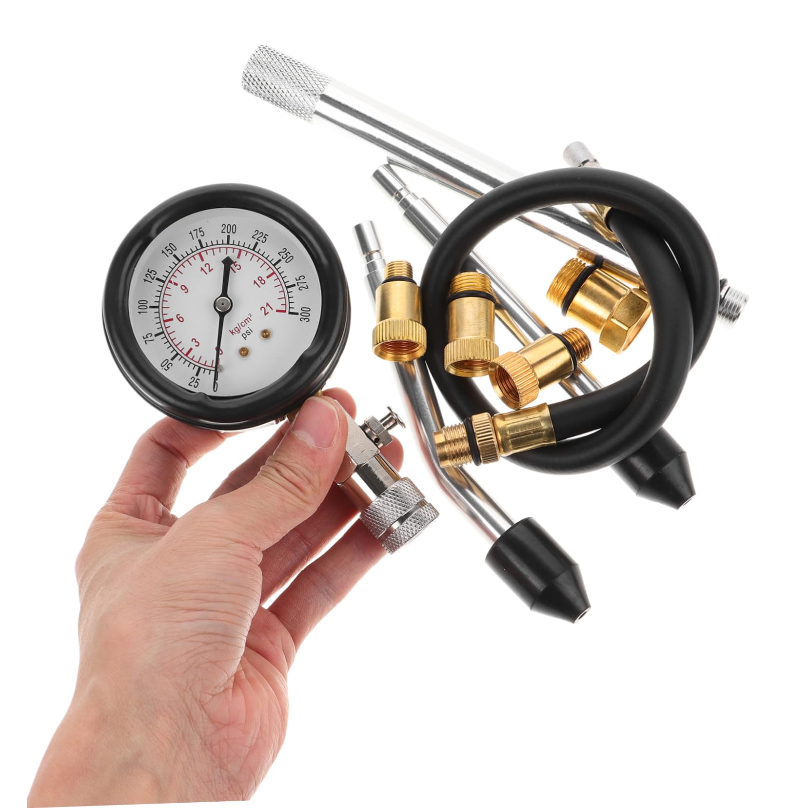 ULTECHNOVO 1ensemble Kit De Testeur De Compression De Cylindre Pour Voitures Et Outil De Diagnostic Précis Avec Manomètre Pour Entretien Moteur