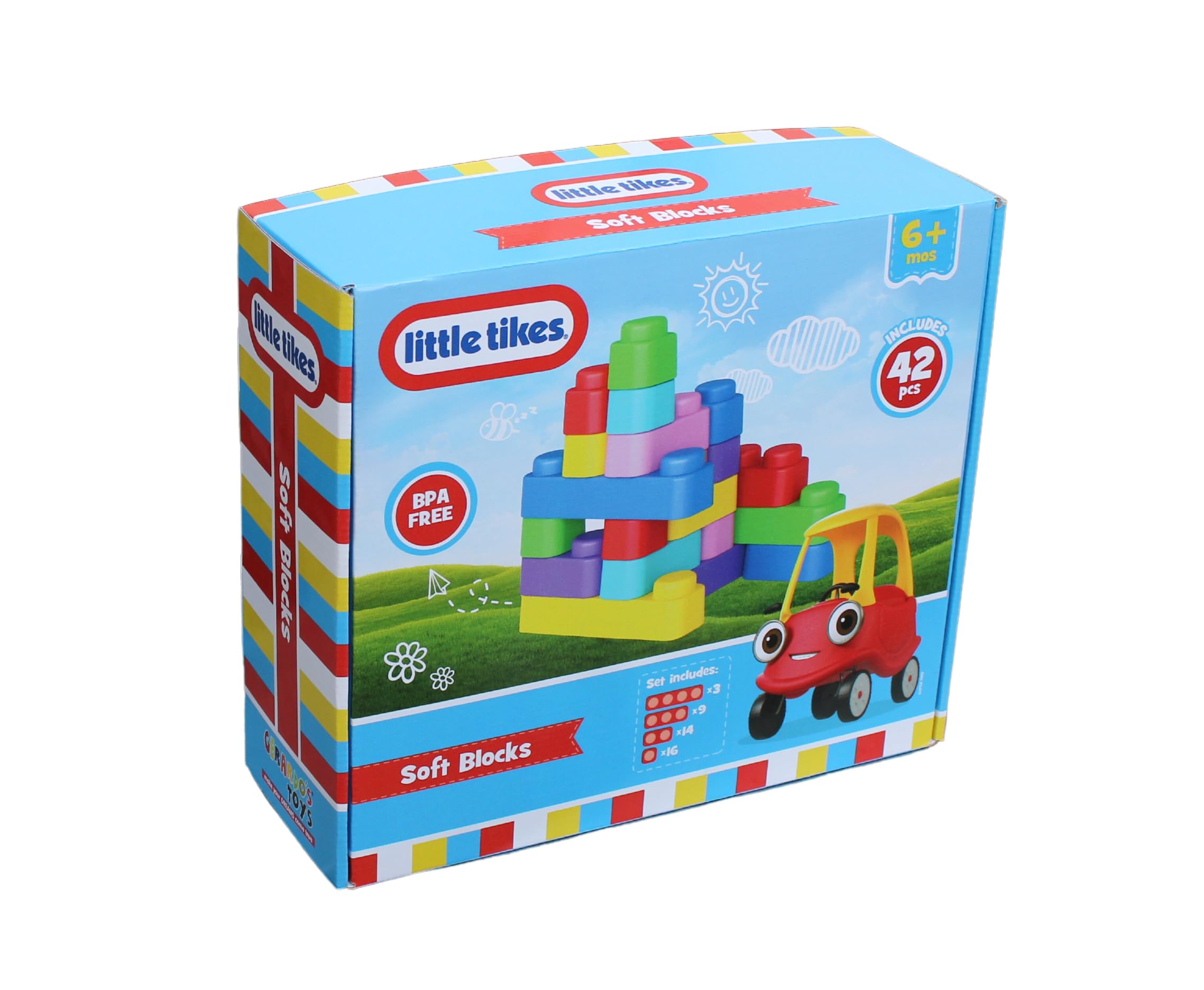 GERARDO'S Little Tikes Soft Building Bricks 42 Pieces