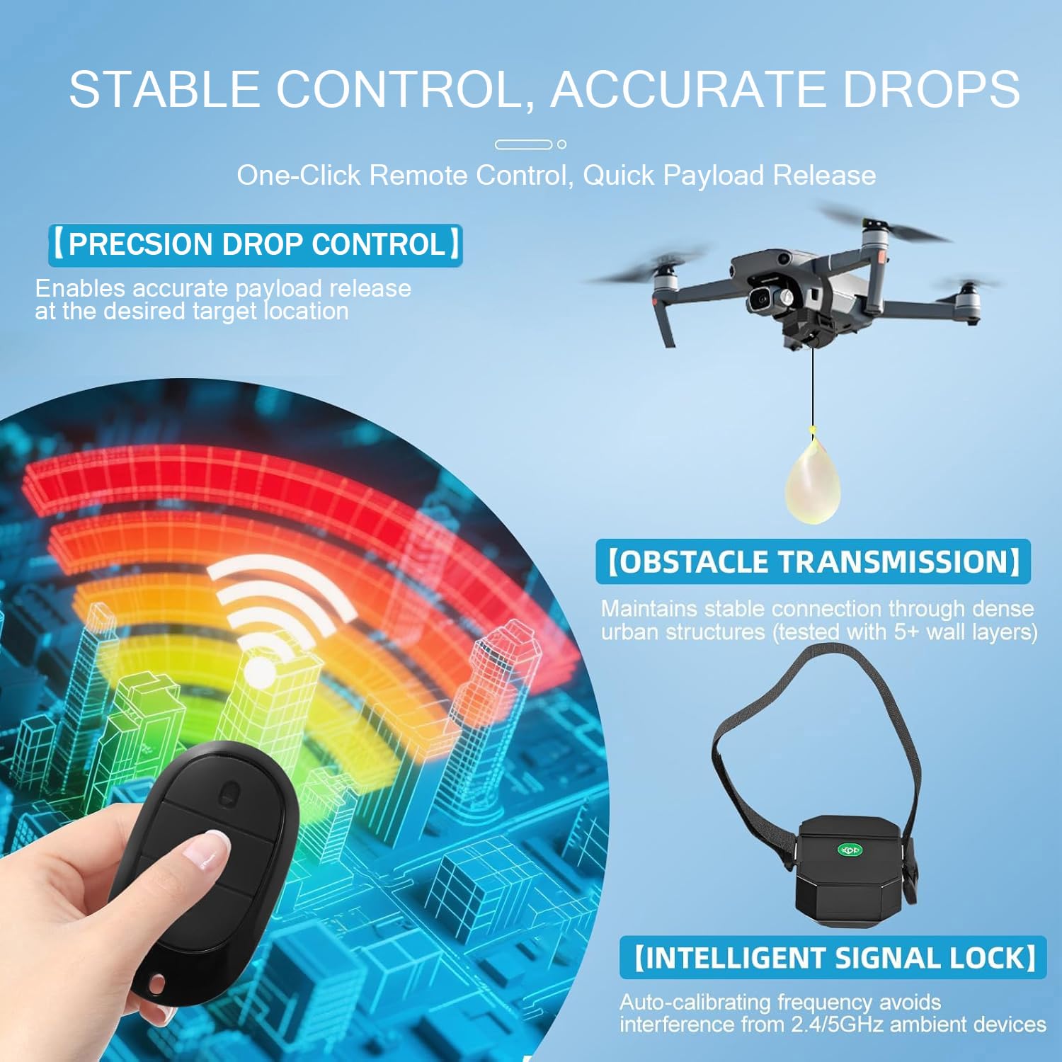 AirDrop Per Drone Mini 4 Pro: Rilascio Payload Fino A 1 Kg, Raggio 500 M, Leggero E Compatibile Con Air 3 E F11