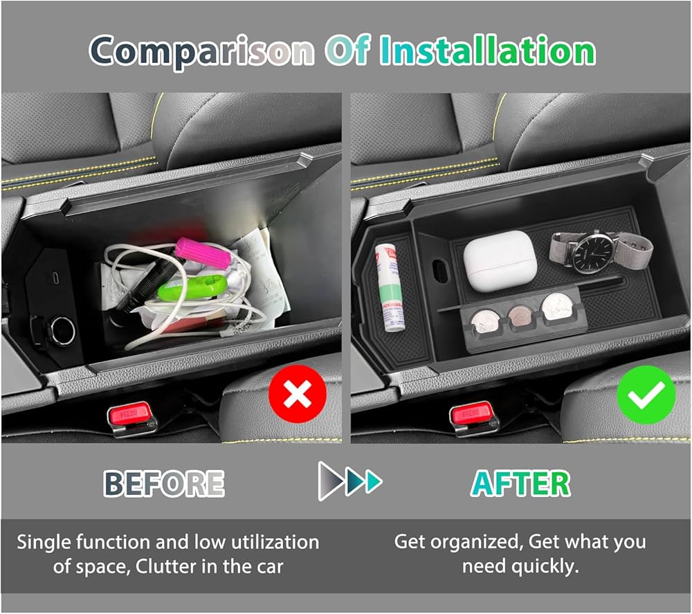 GAFAT Yeni C-HR Hybrid 2024 2025 Orta Konsol Saklama Kutusu, CHR